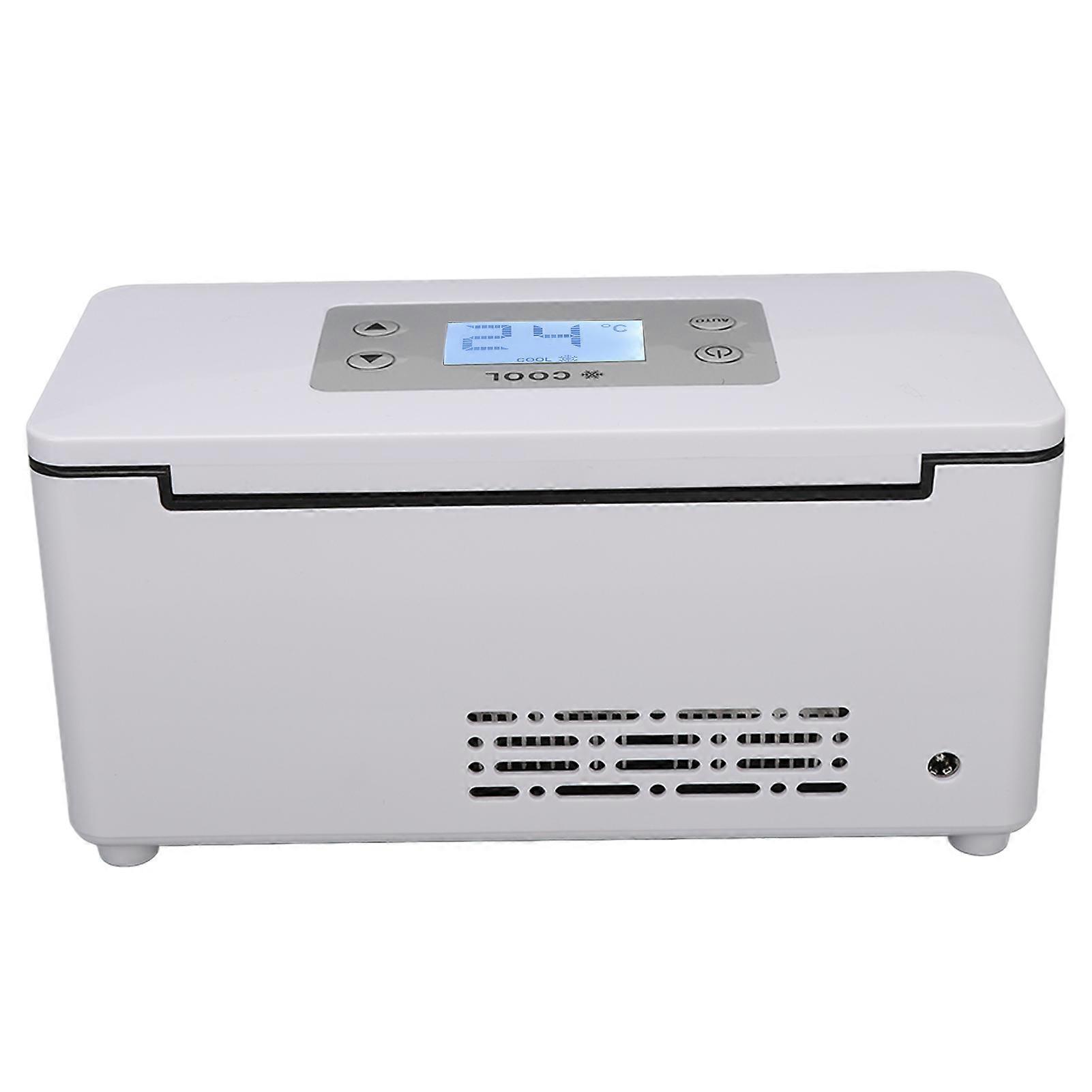 Portable Insulin Cooler Case USB Mini Constant Temperature LED Display Car Medicine Refrigerator Button Type 