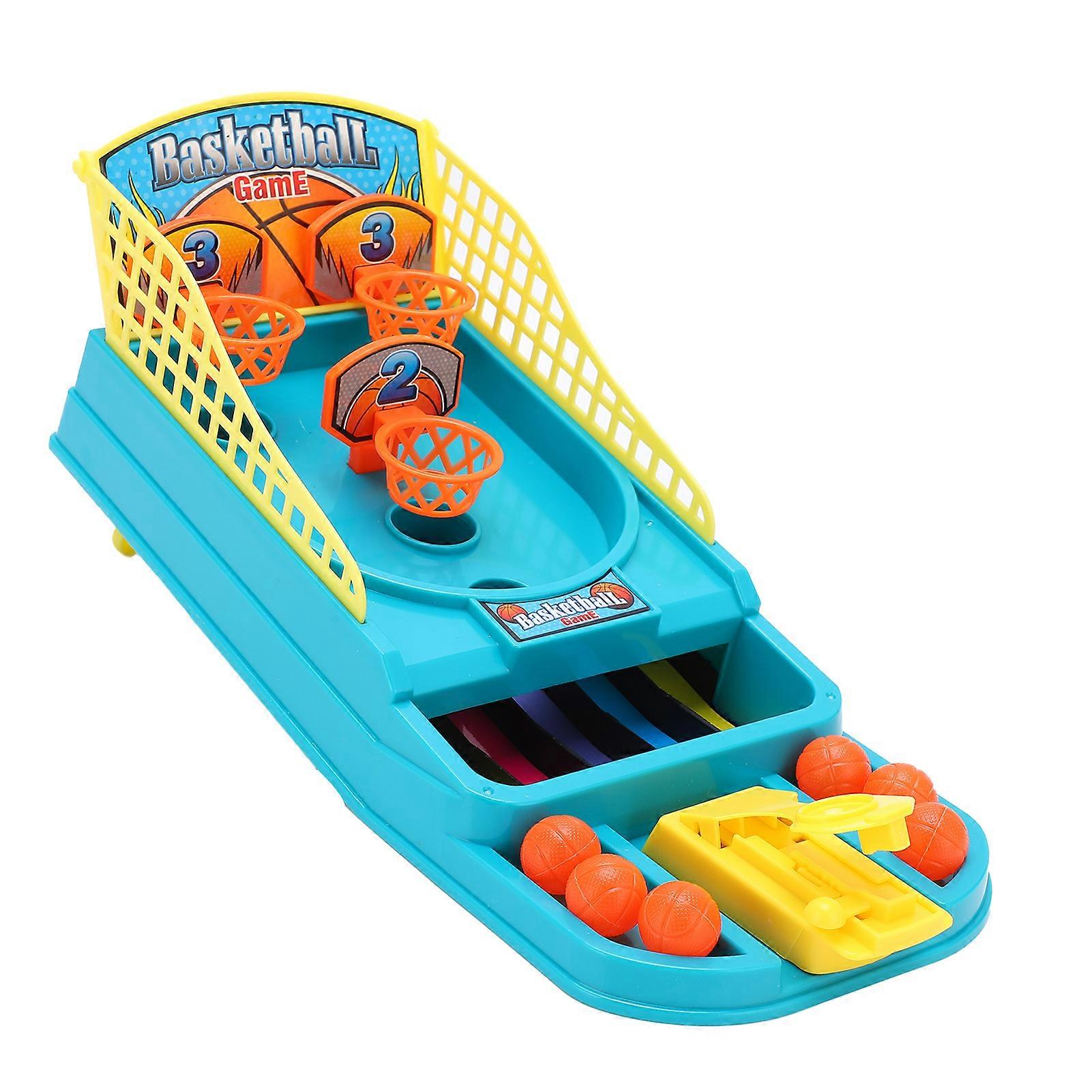 Multiple Ball Frames Tabletop Shooting Toy Adjustable Shot Rod Mini Basketball Game Plaything for Kids
