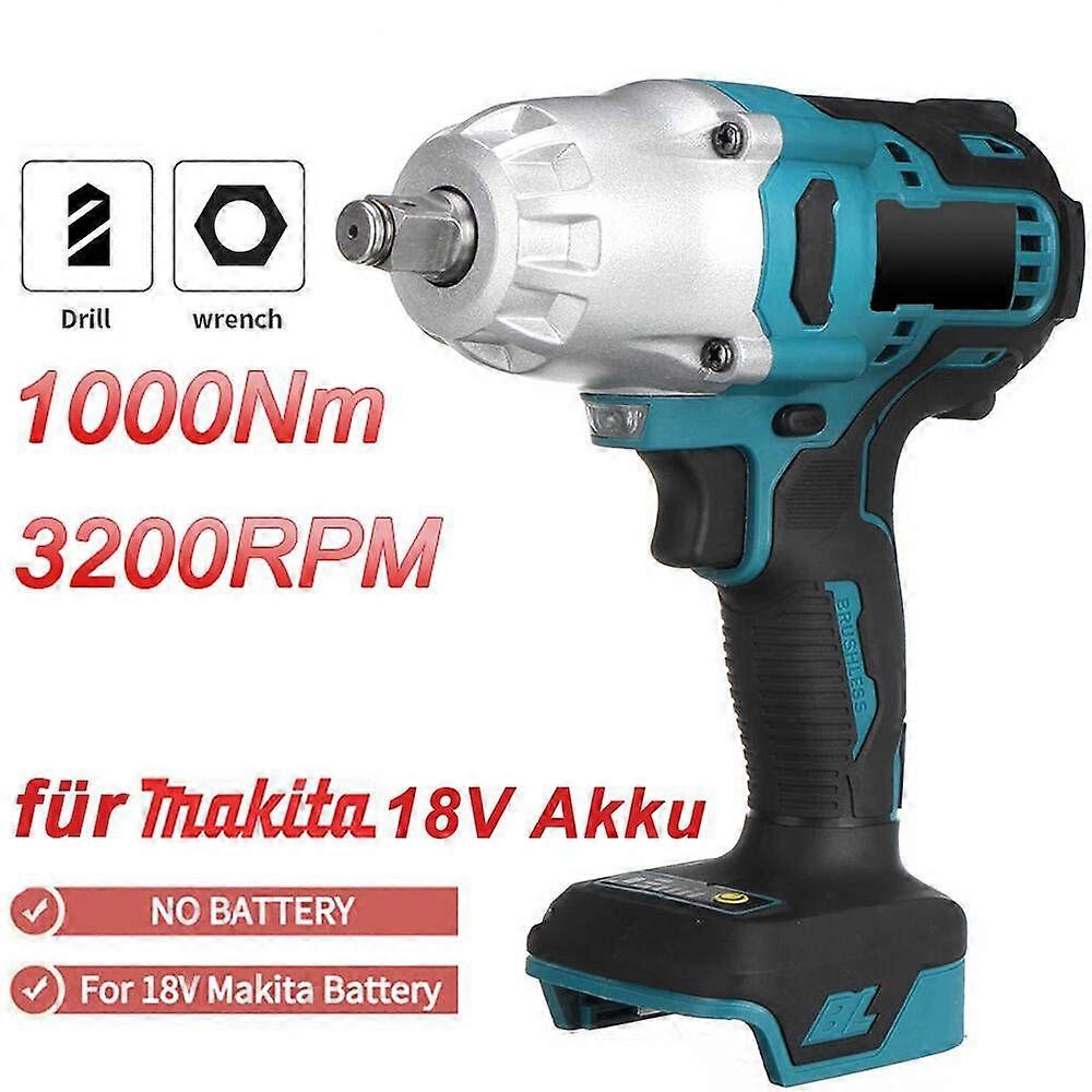 Cordless Impact Wrench Ratchet Cordless Screwdriver Brushless for Makita 18V NO.3891