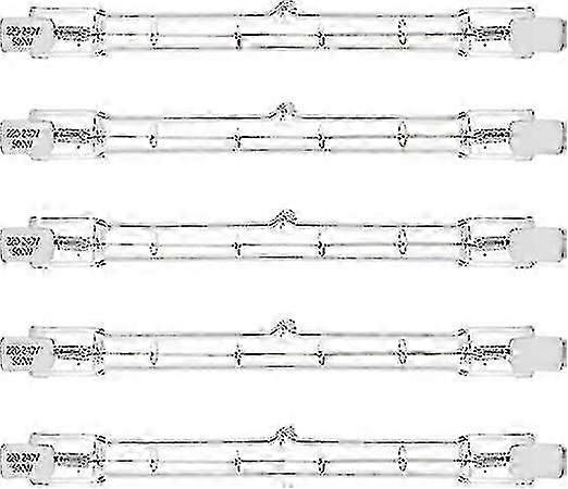 5 قطع 500 واط R7s الخطي الهالوجين الكاشف J118 500w مزدوجة النهاية الأمن ضوء لمبة 118mm طول- QH