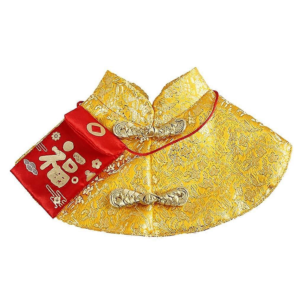 Chinese New Year Pet Costume For Cat And Dog, Pet Cape With Red Envelope, Adjustable Size, Spring Festival Photo Props