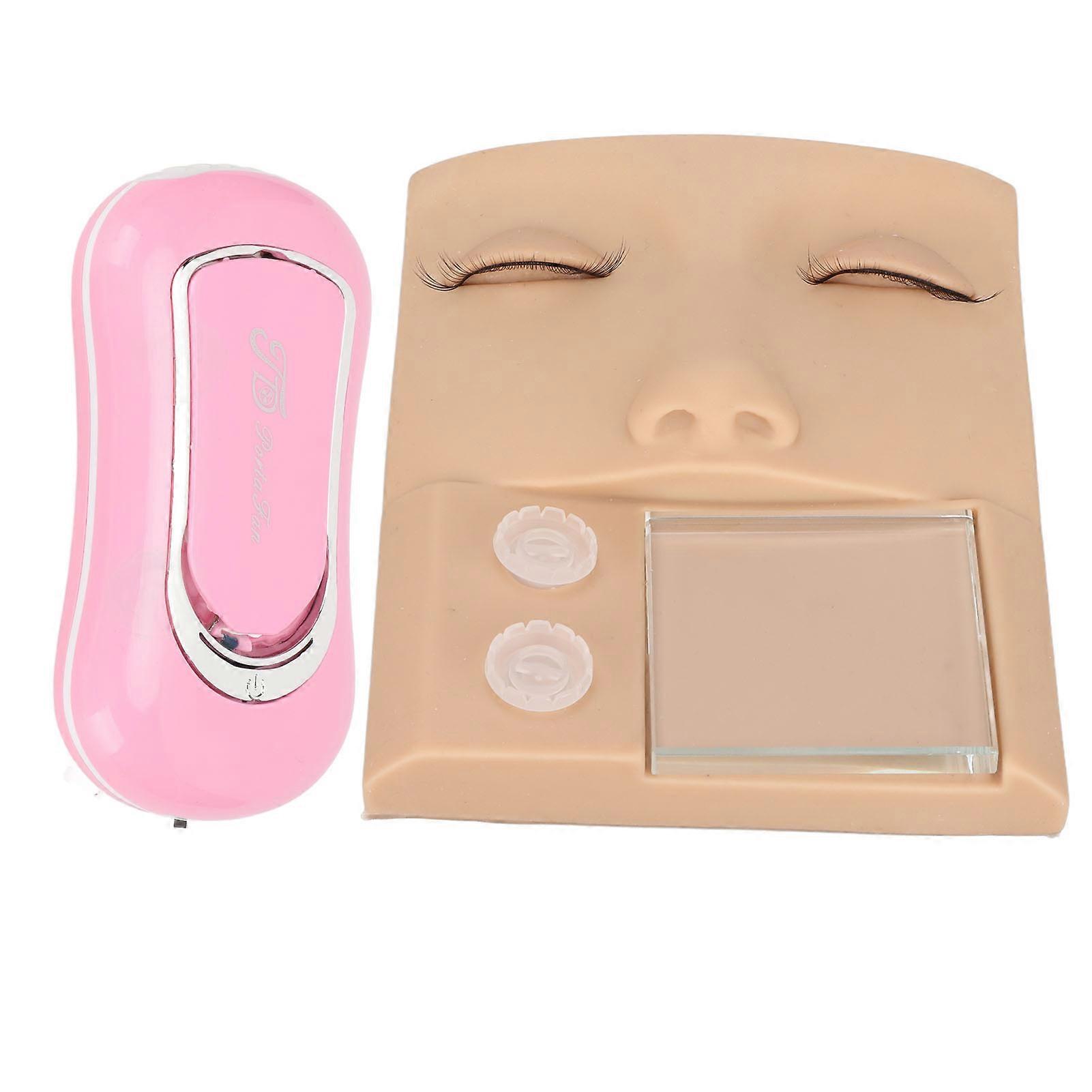 Silicone False Face Set Grafting Eyelash 3 In 1 Professional Practice Face Kit Simulate Skin