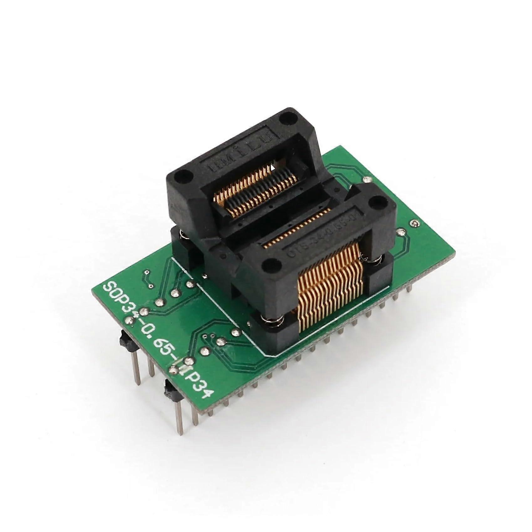 SSOP34 to DIP34 OTS-34-0.65 Pitch 0.65 Mm IC Programmer Adapter Test Socket