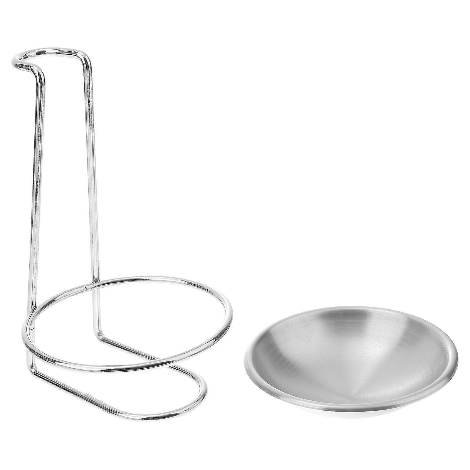 Vertical Design Colander Holder Stand Rack Anti-Corrosion Tableware 4.7×4.3×7.1in 1Pcs