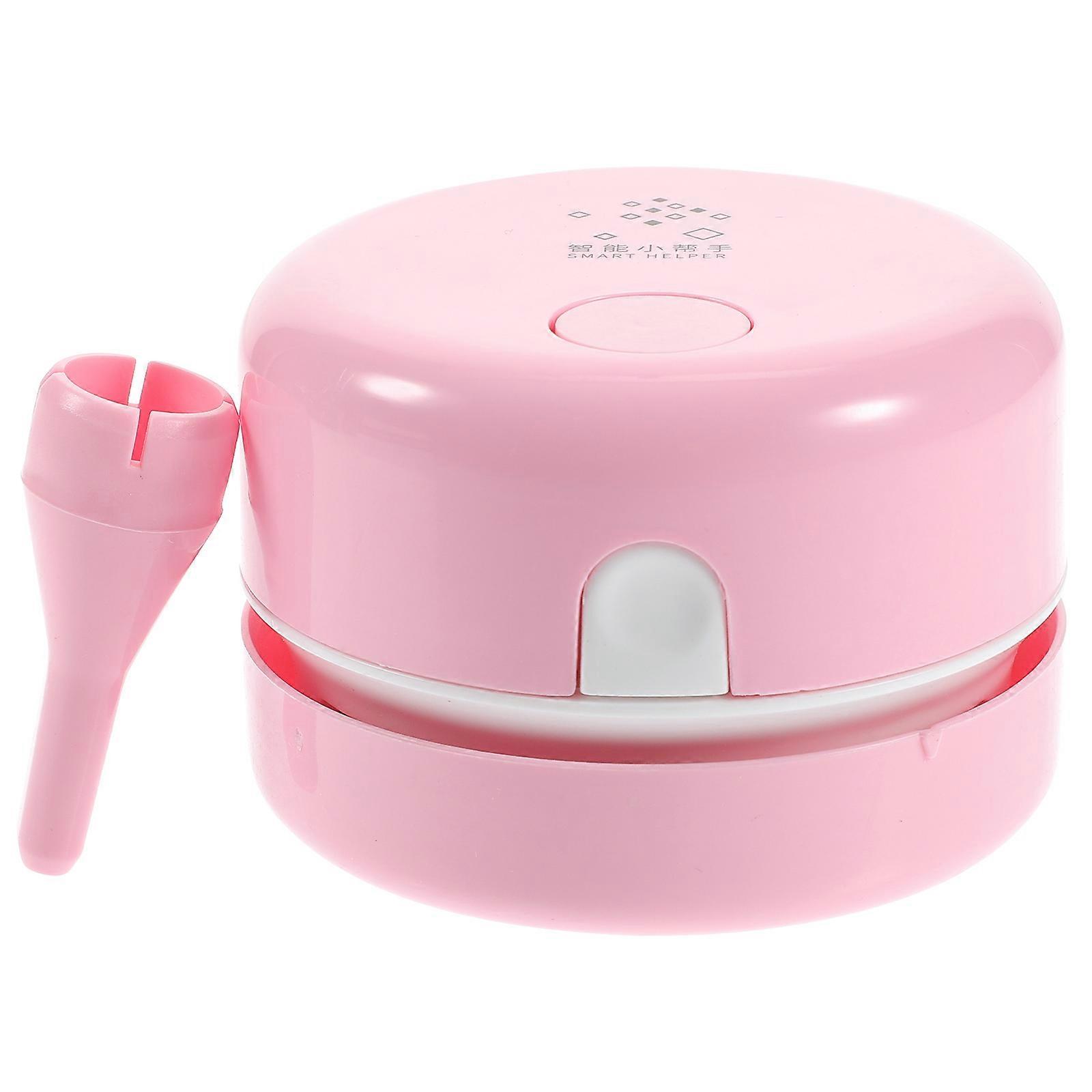 Portable Vacuum Cleaner for Cleaning with Strong Suction Pink Plastic Mini Size Lightweight