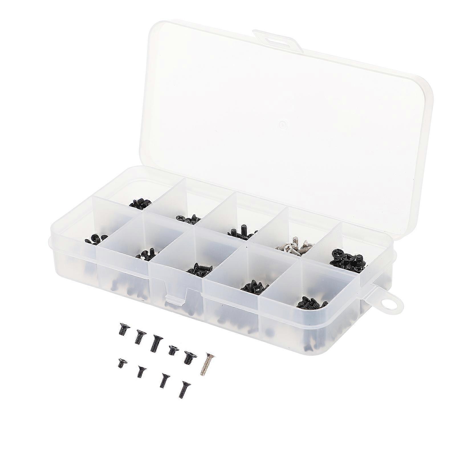 Countersunk Screw Screws Standard Design Diy Projects Computer Maintenance Black Precision Screw Kit For Pc Enthusiasts 1Set