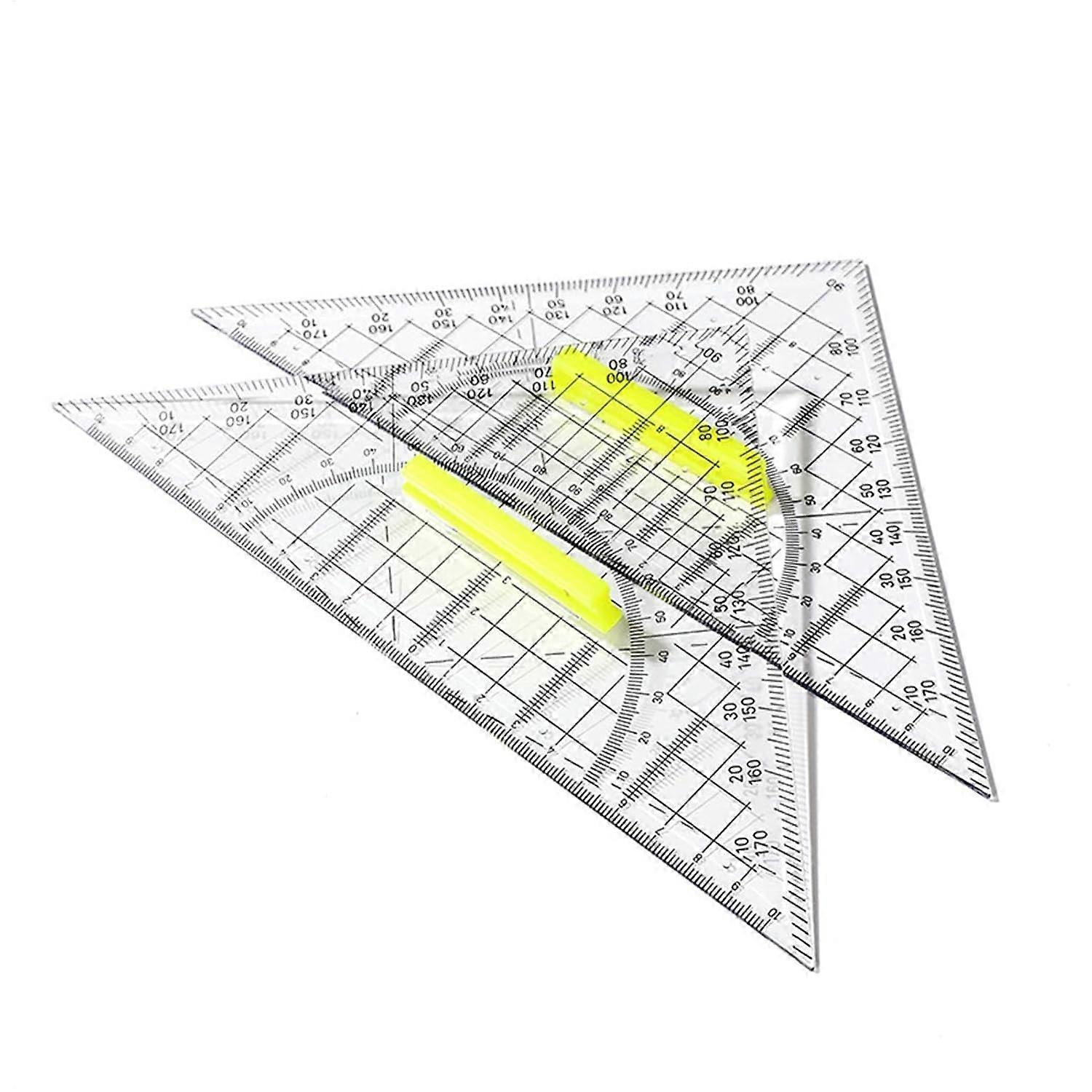 Triangular ruler for drawing 22 cm triangular geometry drawing ruler ...