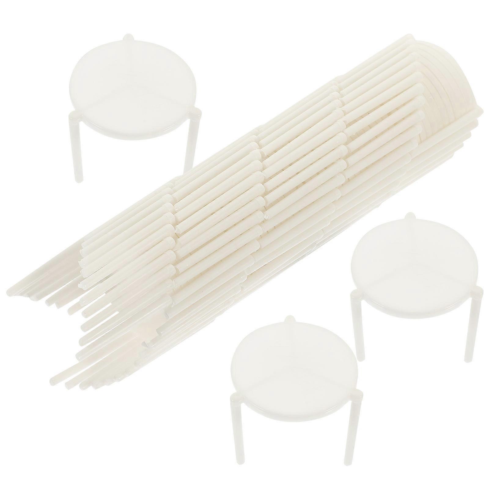 100pcs Pizza Anticollapse Container Triangle Stand Rack Takeaway Pizza Tripods