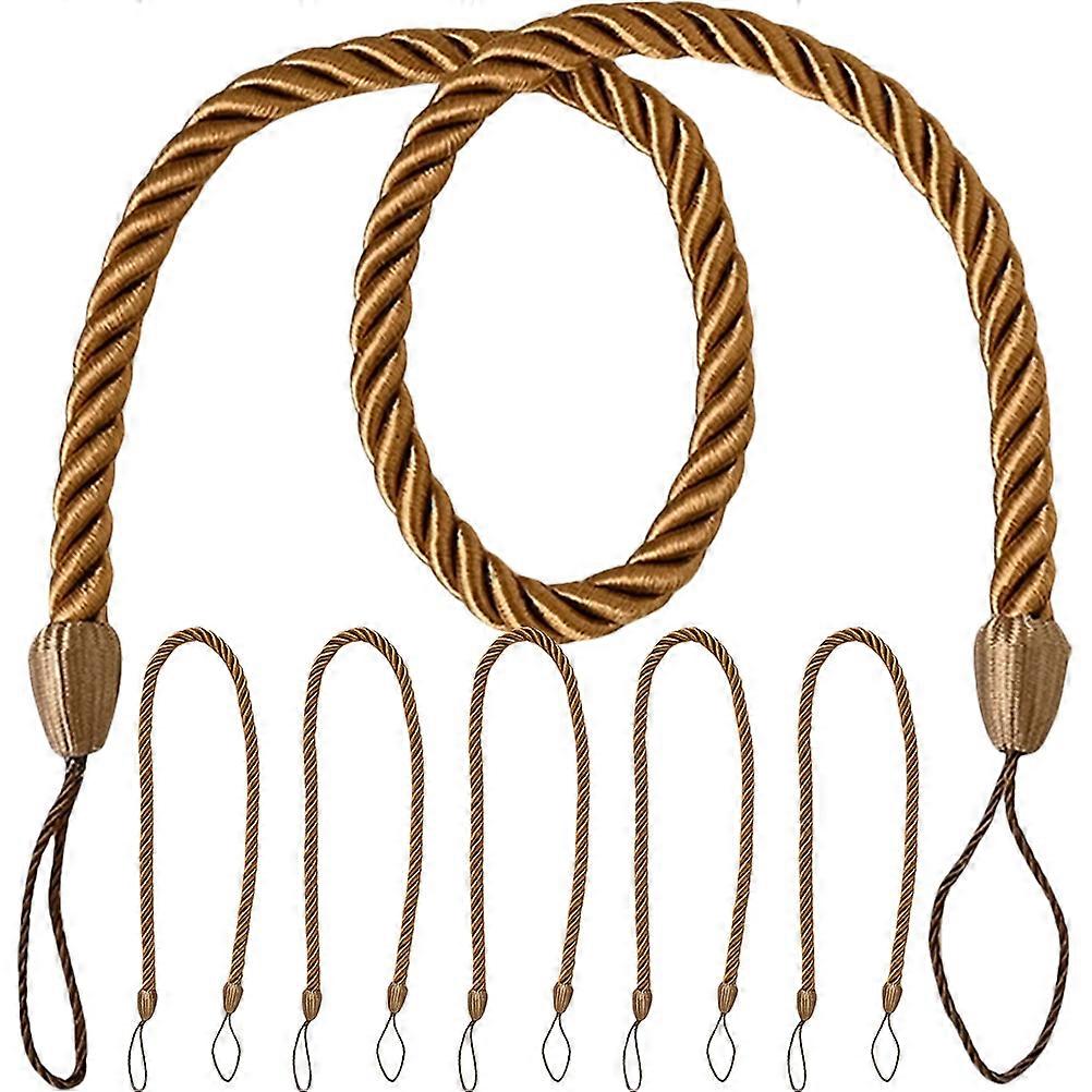 6pcs Decorative Curtain Tie Curtain Binding Strap Home Office Curtain Fixing Buckle