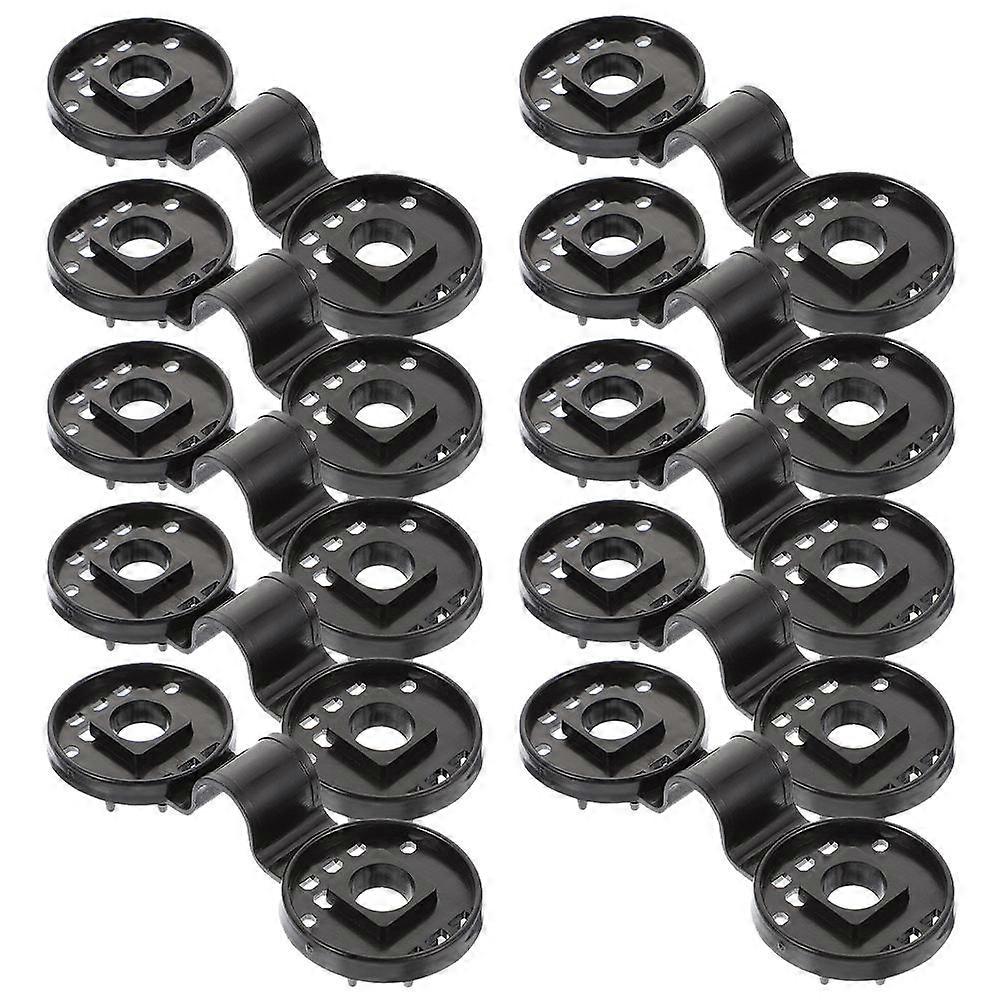 Black Plastic Shade Cloth Clips for Decor Use 20 Pieces Small Size Easy to Attach and Store