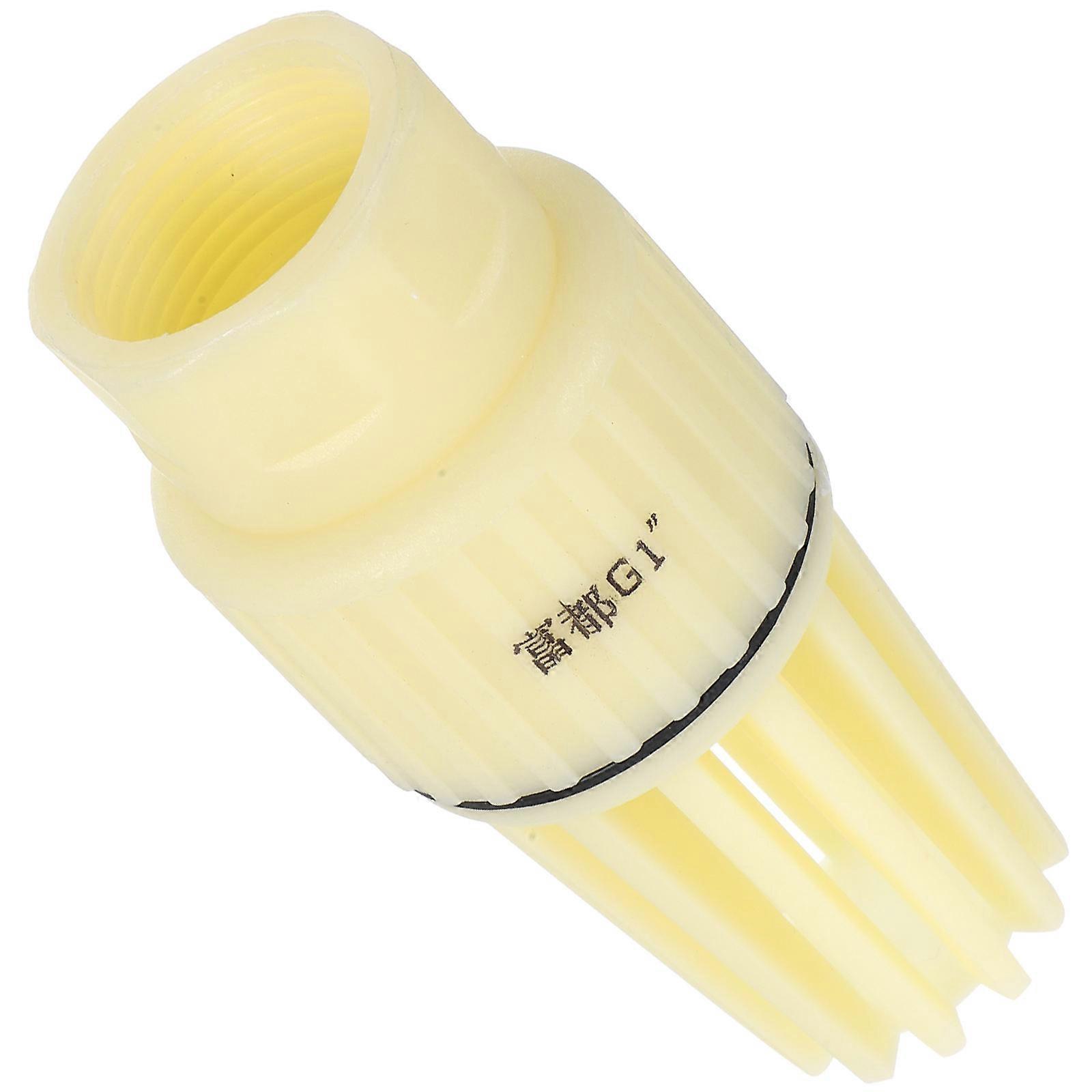 Pump Foot Valve Check Valve For Water Pump Component Irrigation System Dn25 White Threaded Connection Prevent Backflow 1Pcs