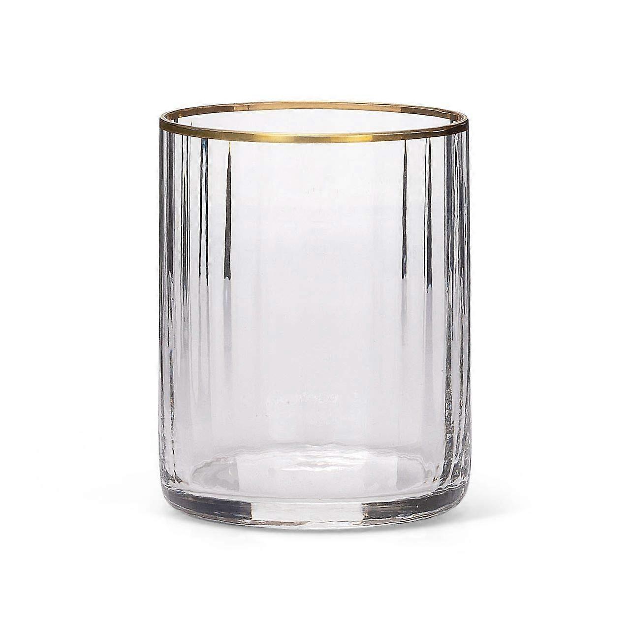 Liqueur glass with gold thread, Millerighe style, code BC01022AU, height 9.3 cm, diameter 7 cm, by Varotto  Co.