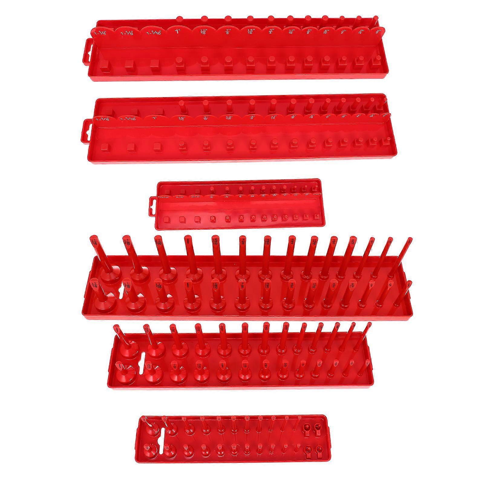 Socket Organizer Sleeve Inserting Holder for Toolbox Storage 1Set