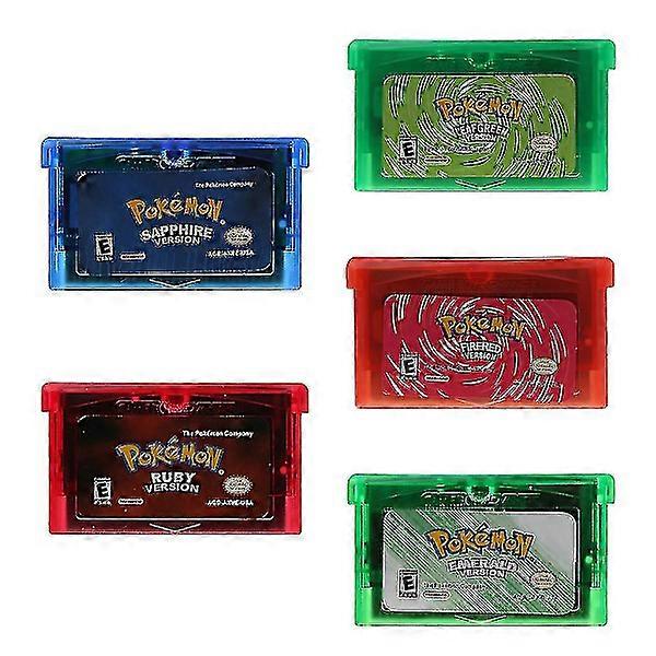 Fan Advance Gameboy Cartridge Game Card for Ndsl/gbc/for Gbm/for Gba/sp 5 Styles