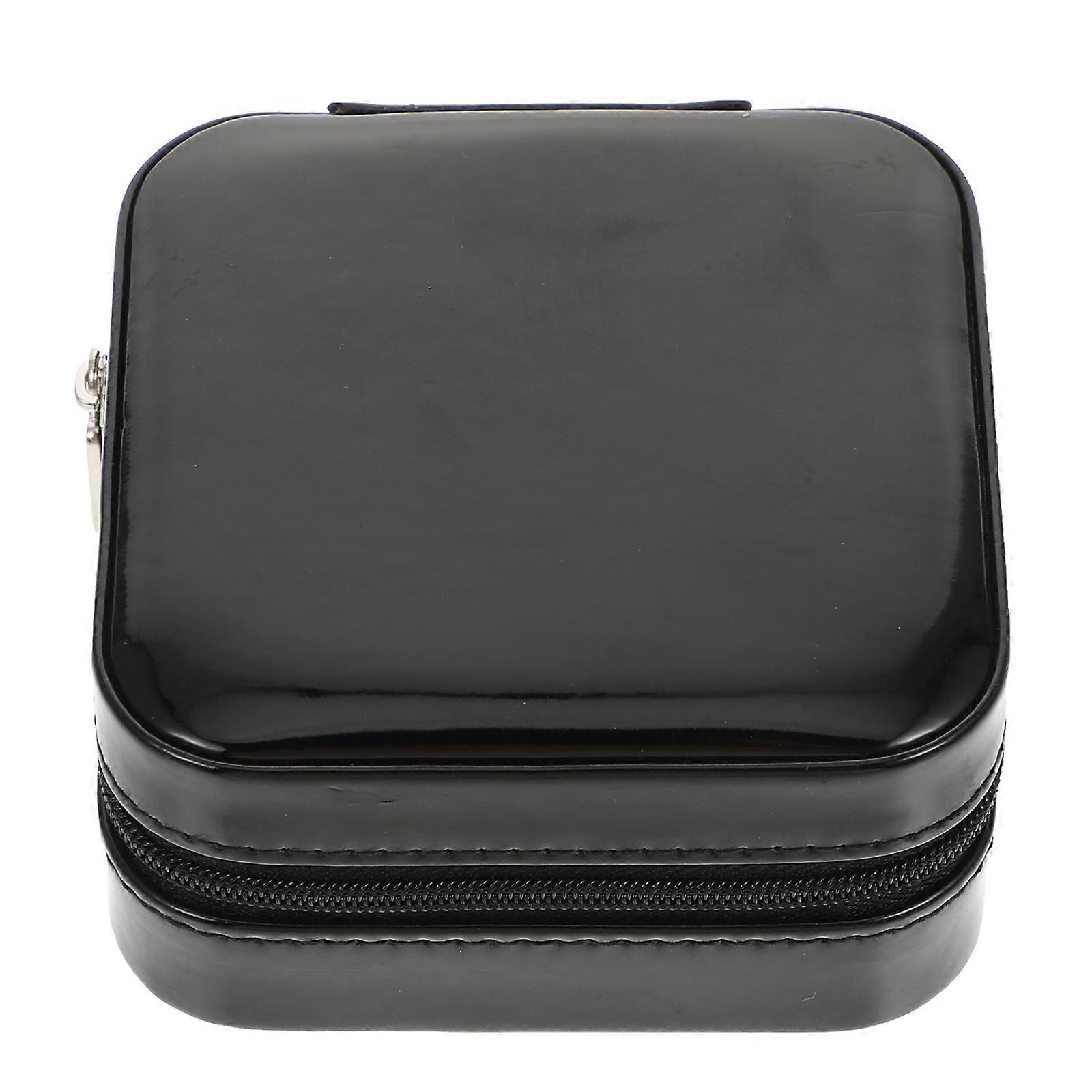 Jewelry Organizer Occasions Includes Black PU Storage Container With Protection Function 1Pack