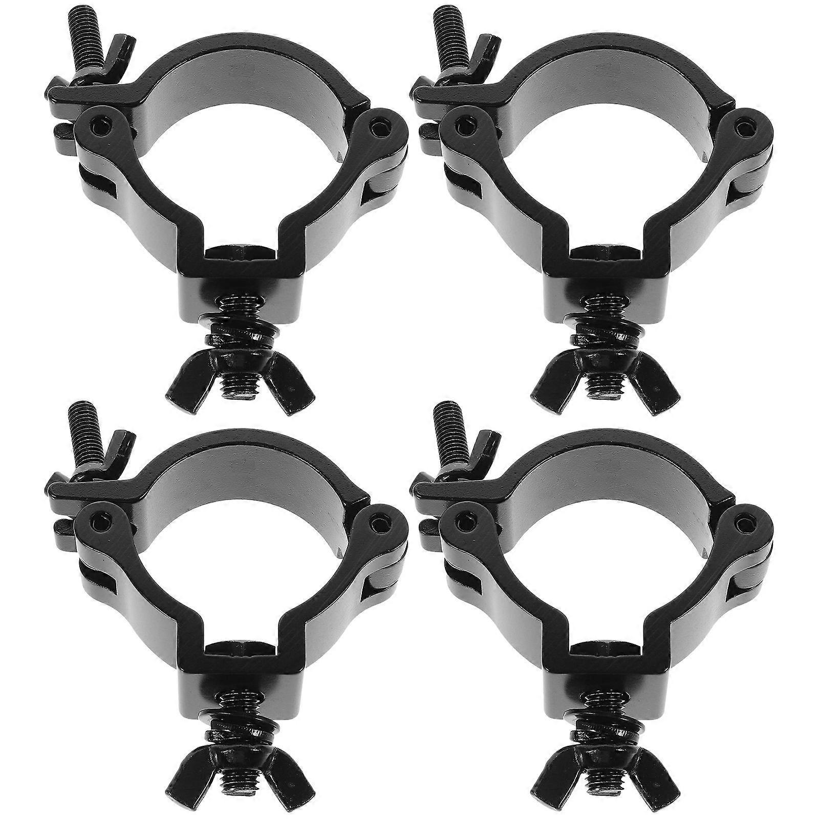 4pcs Aluminum Alloy Stage Light Hooks O Clamp for DJ Lighting Fixtures – Durable Truss Clamps for Moving Head, Beam, Spot, LED Effect Lights – Easy