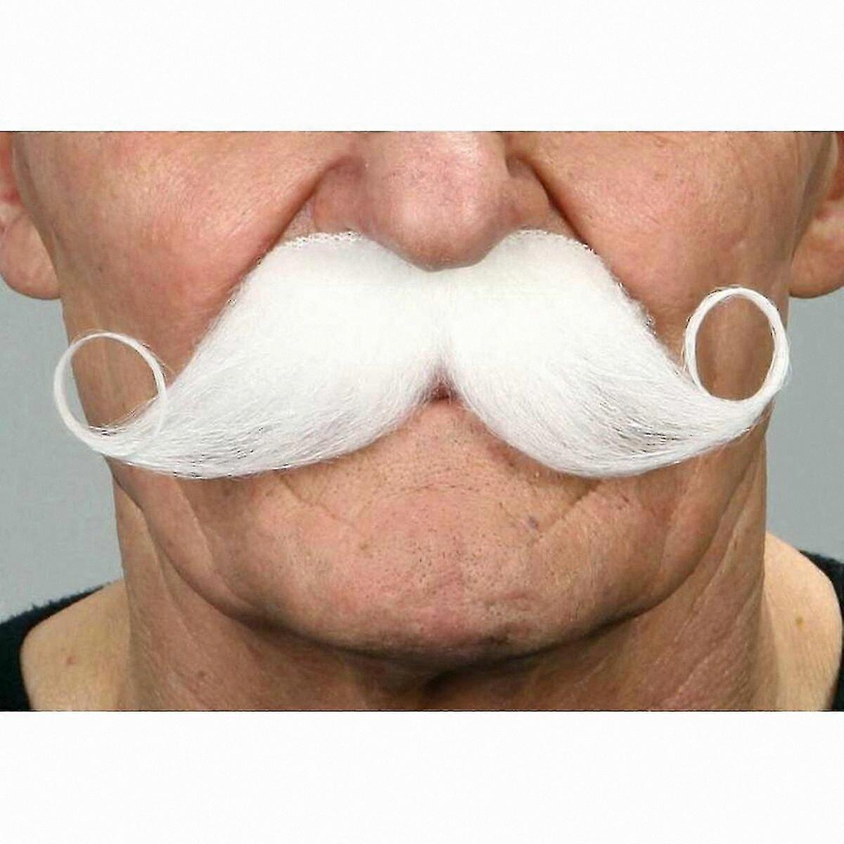 White Moustache Design for Creative Expression