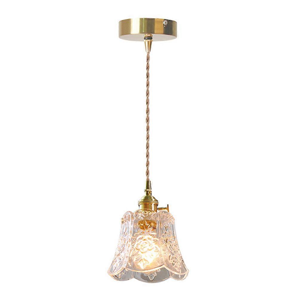 Golden Glass Dome Light Elegant Pendant Lamps for Home Bar Counter Use Safe and Durable 1 Piece