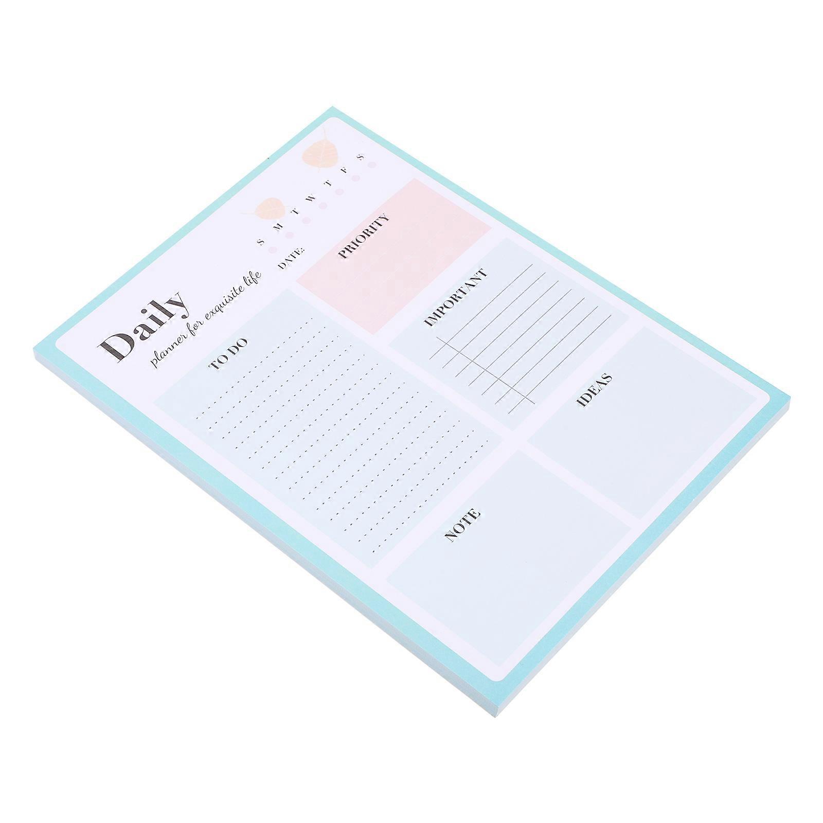 Daily To Do List Planner Notepad Removable Efficient Schedule Planning Thickened Material Simple Creative Design for Office Desktop Use