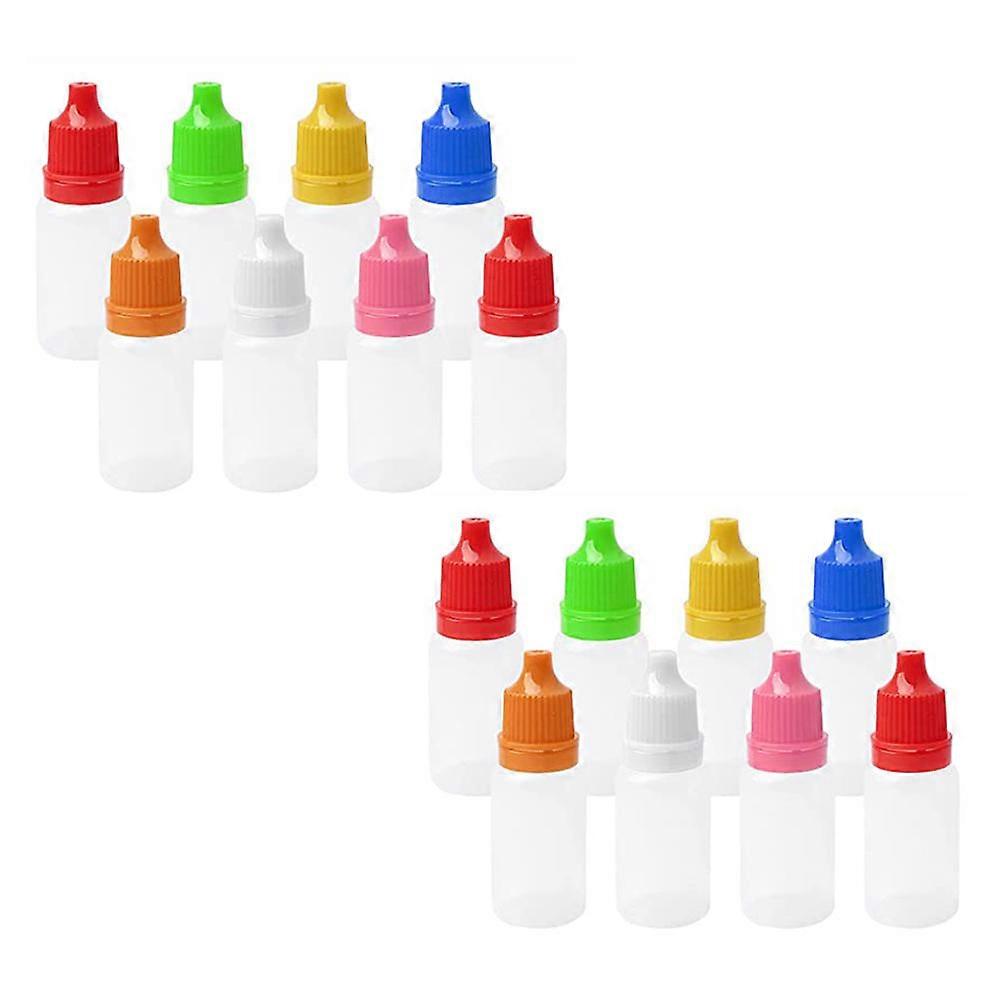 Portable Empty Bottles for Storage Use with Leak Proof Screw Cap Assorted Color 50pcs