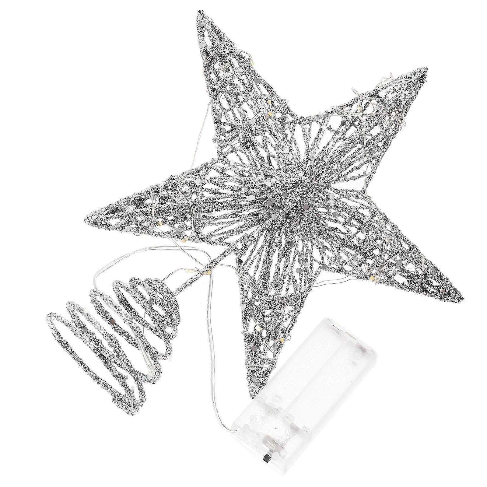 Shiny Pentagram Christmas Tree Decor Suitable For Garden Party 25Cm 1Pack