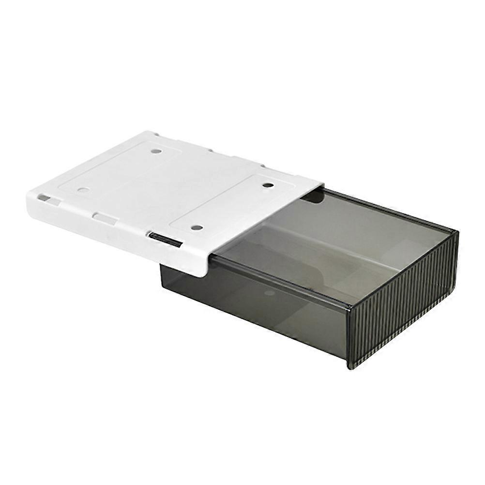 Storage Container With Drawers Under-Desk Organizer Black Modern Office Style Small Size 21X17CM Sturdy 1 Set