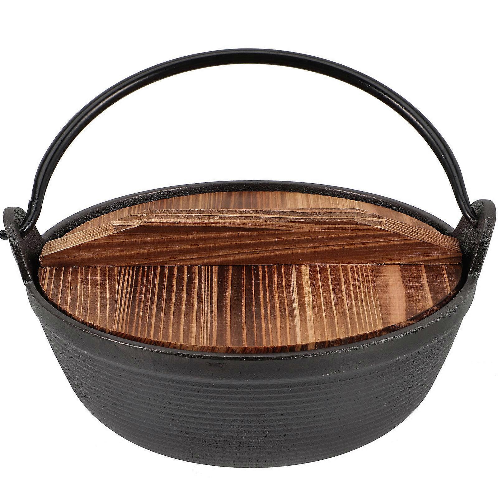 1 Set of High Temperature Resistant Braised Chicken Rice Pot Iron Stewpot