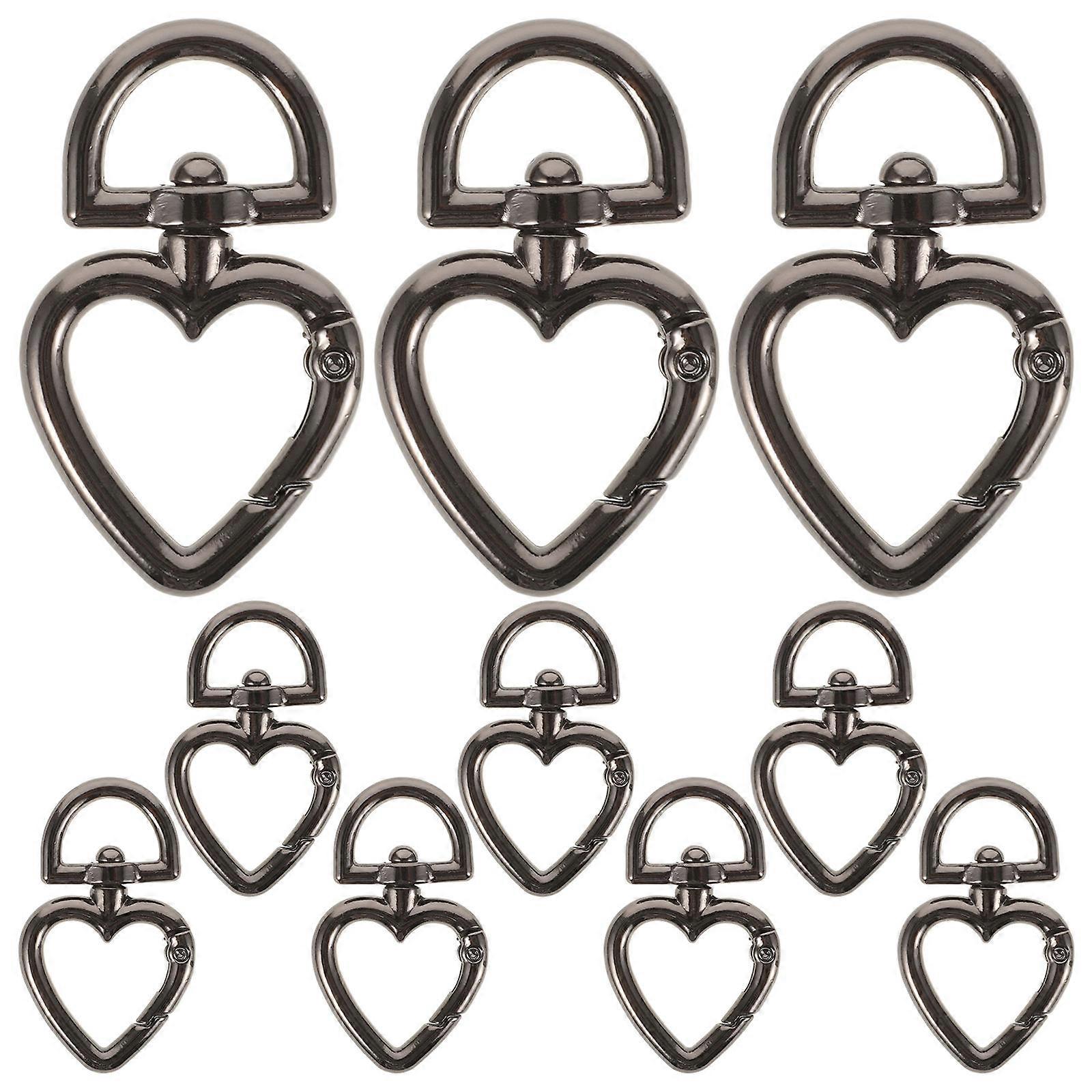 Corrosion Resistant D Shape Spring Clasp Connectors For Dog Leash Backpack Decoration 10Pcs