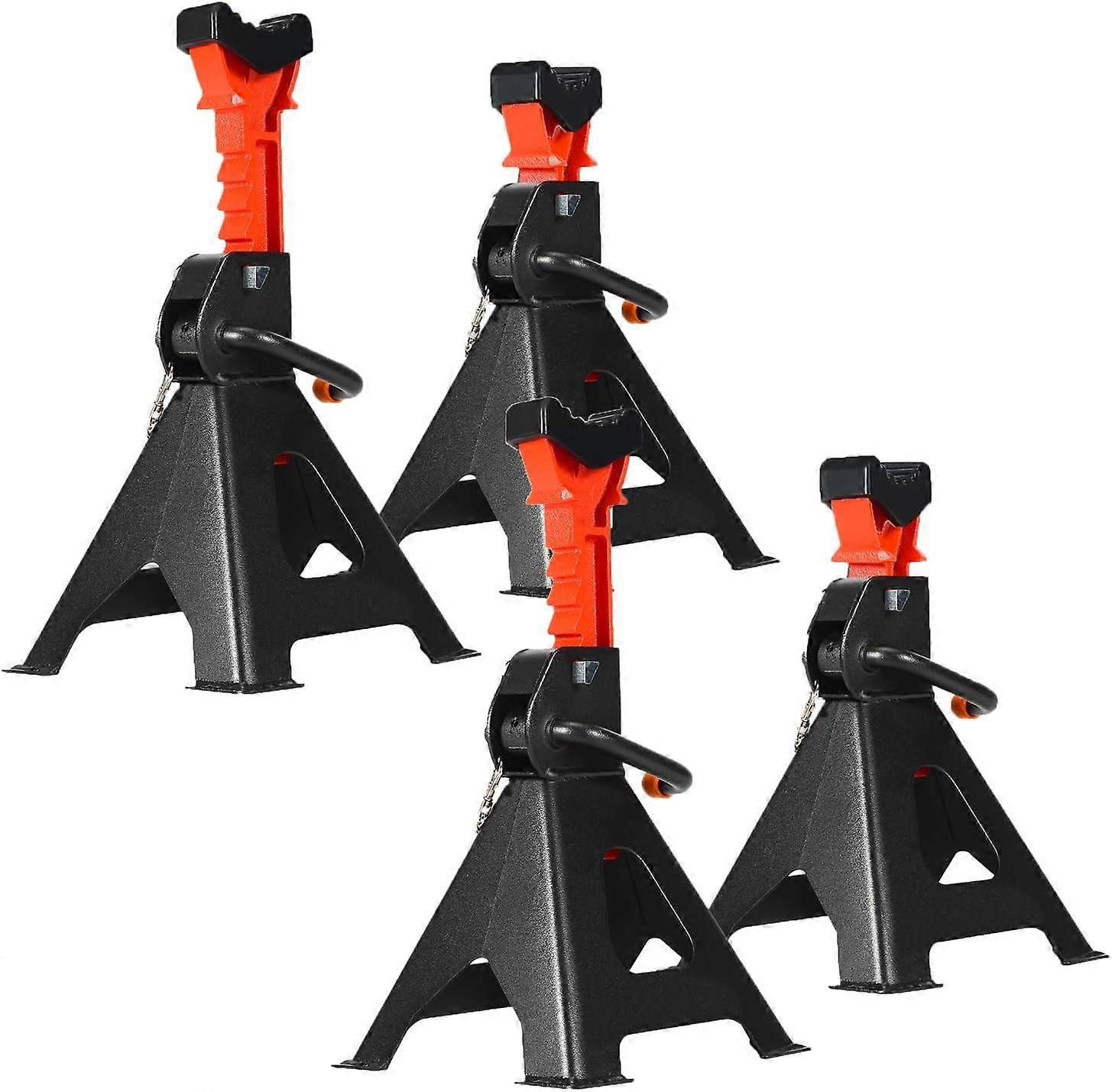 Motorhome Set of 2 pairs of 3T axle stands - Adjustable height from 285 to 430 mm - With safety - For car  caravan