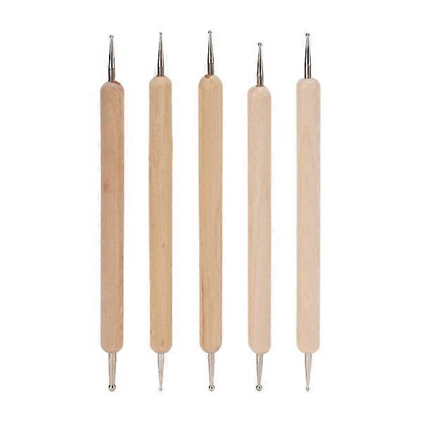 5 pcs Double Sided Tracing and Dotting Tools with Firm Grip, DIY Engraving Tools for Making Clay Sculptures