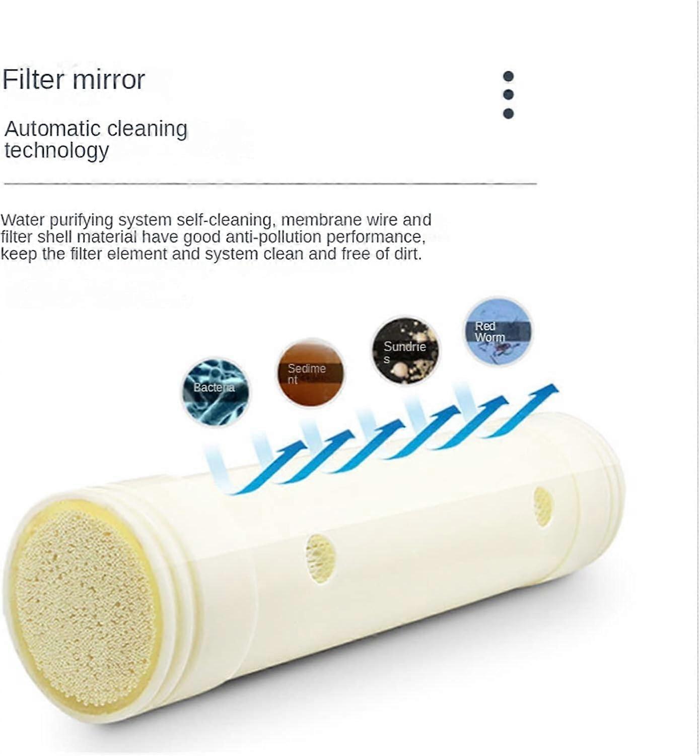 Water Filter System Ultrafiltration Membrane Hollow Fiber Water Purifier Filter Element Faucet Filter Replacement 95x370