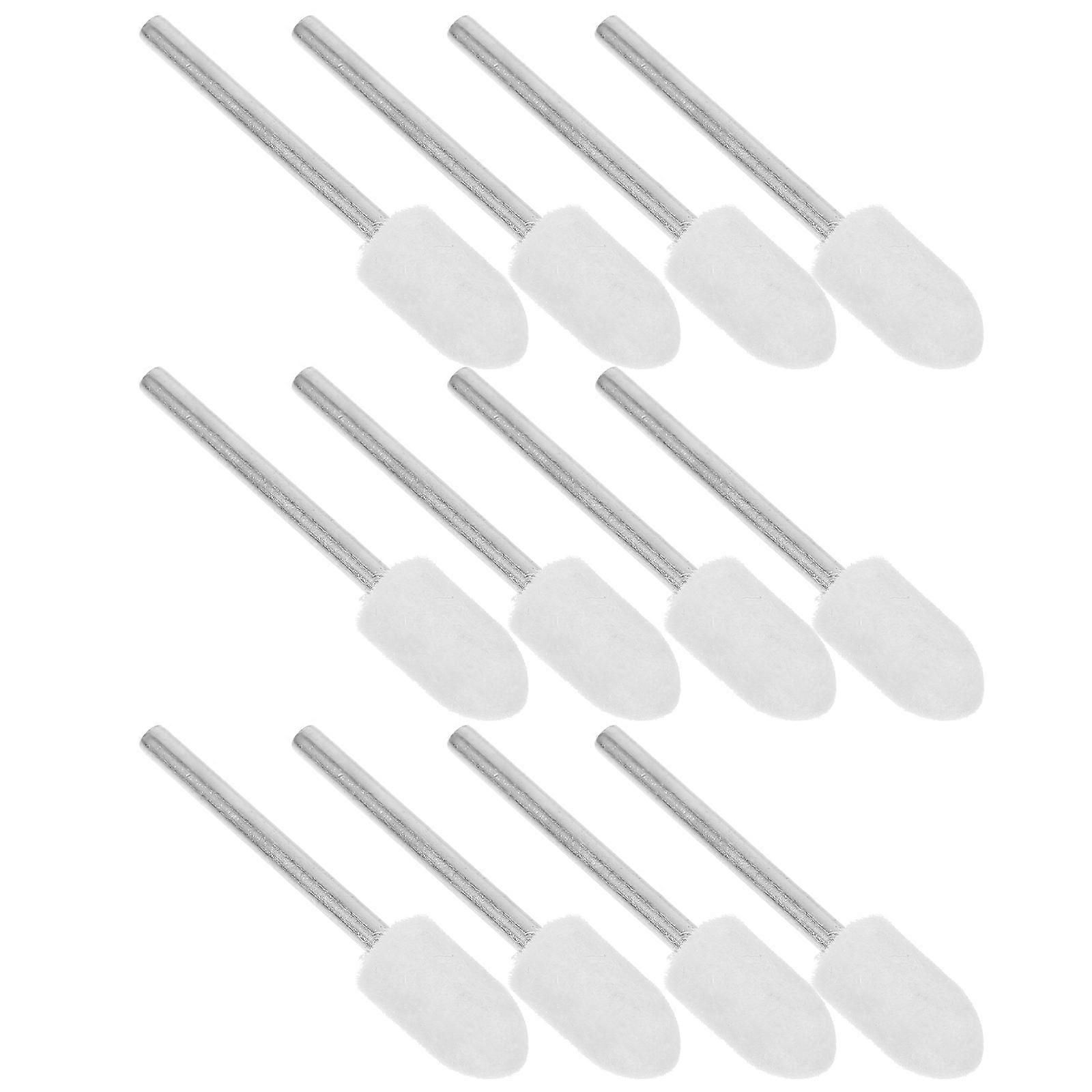 12pcs Polishing Wheel Kit for Drill Wool Felt Buffing Wheels Durable Polishing Brushes for Efficient Use