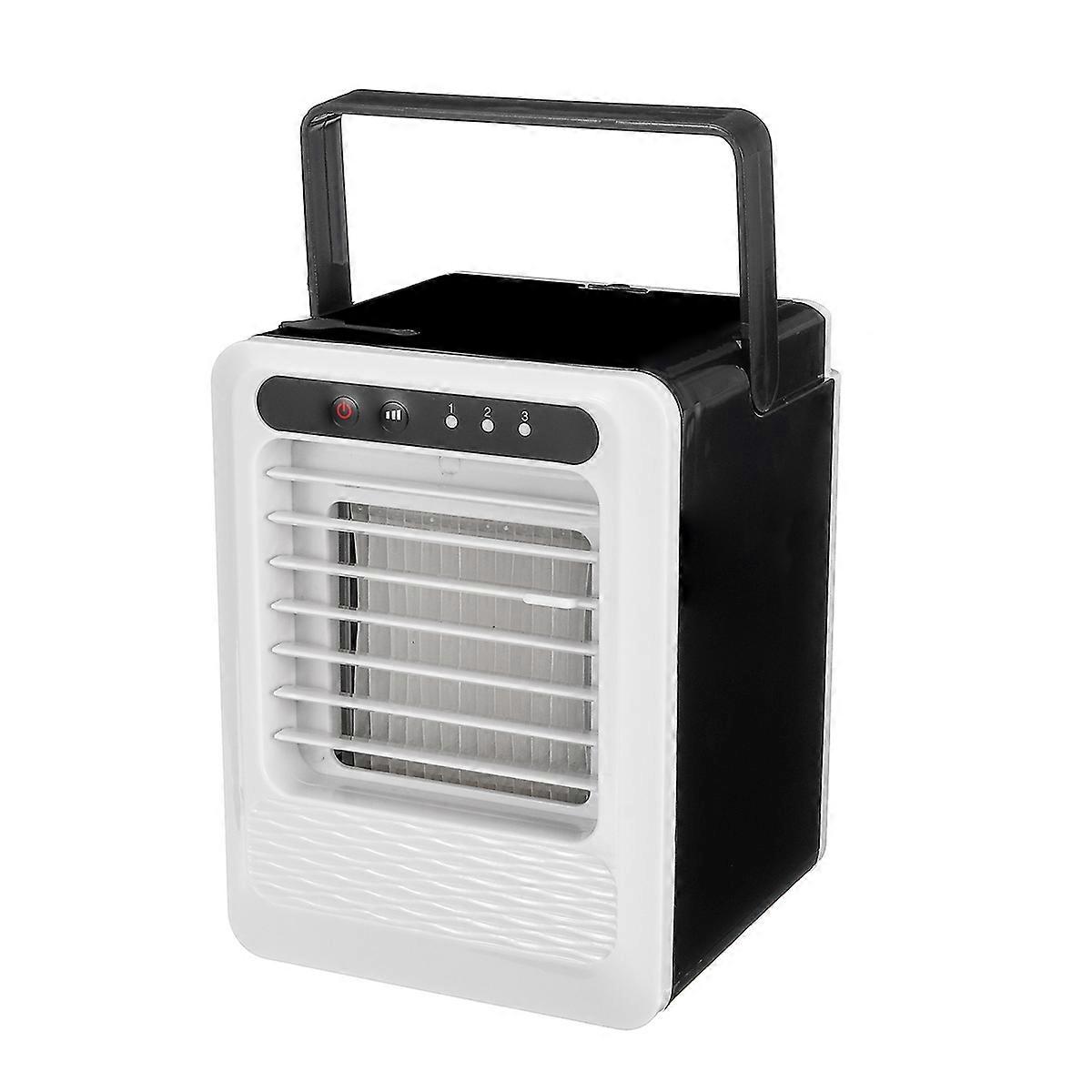 Compact Air Cooler, Portable Desktop Fan with Humidifying and Purifying Functions