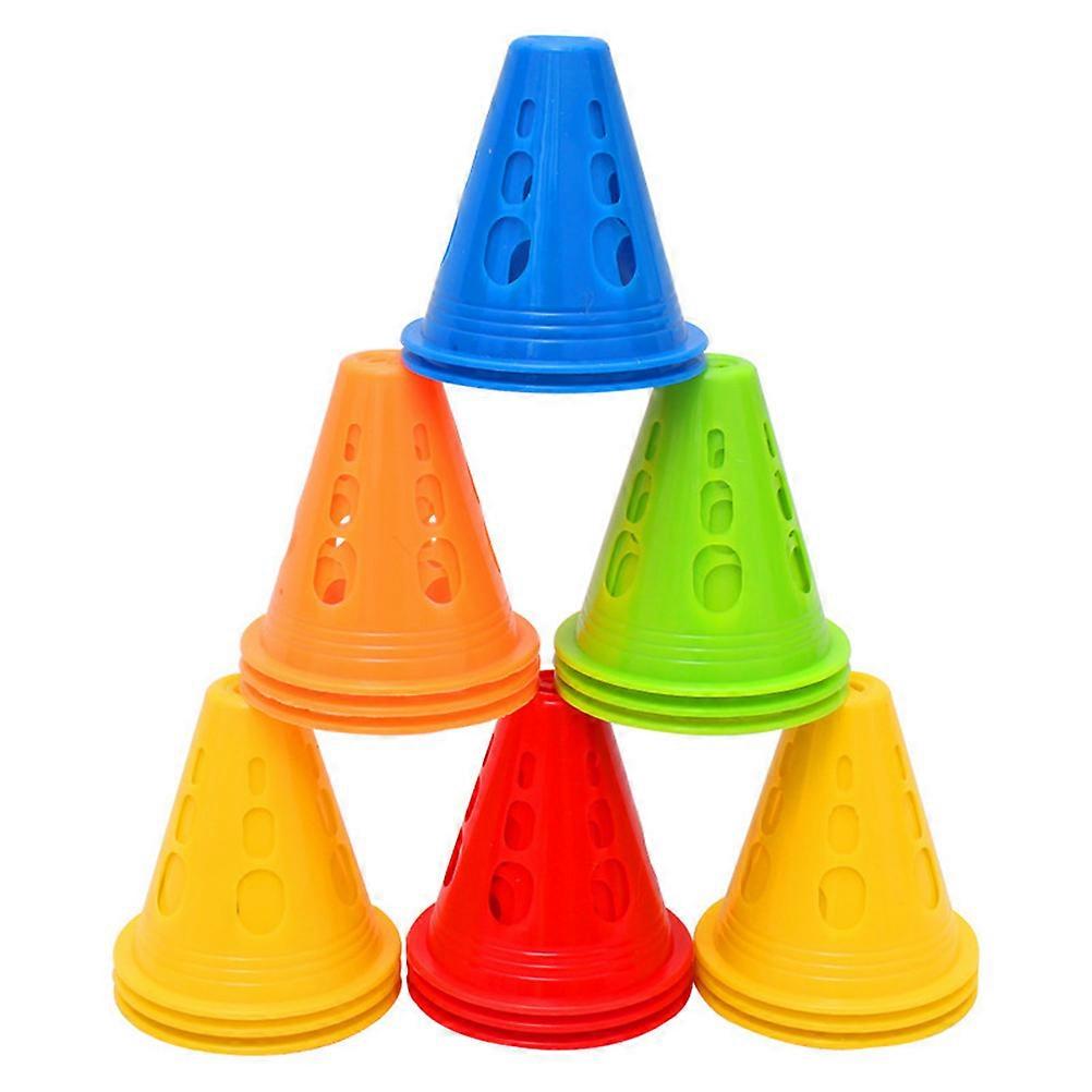 Trumpet Cones for Roller Skating and Sports Training Assorted Colors 50 Pcs PE Material