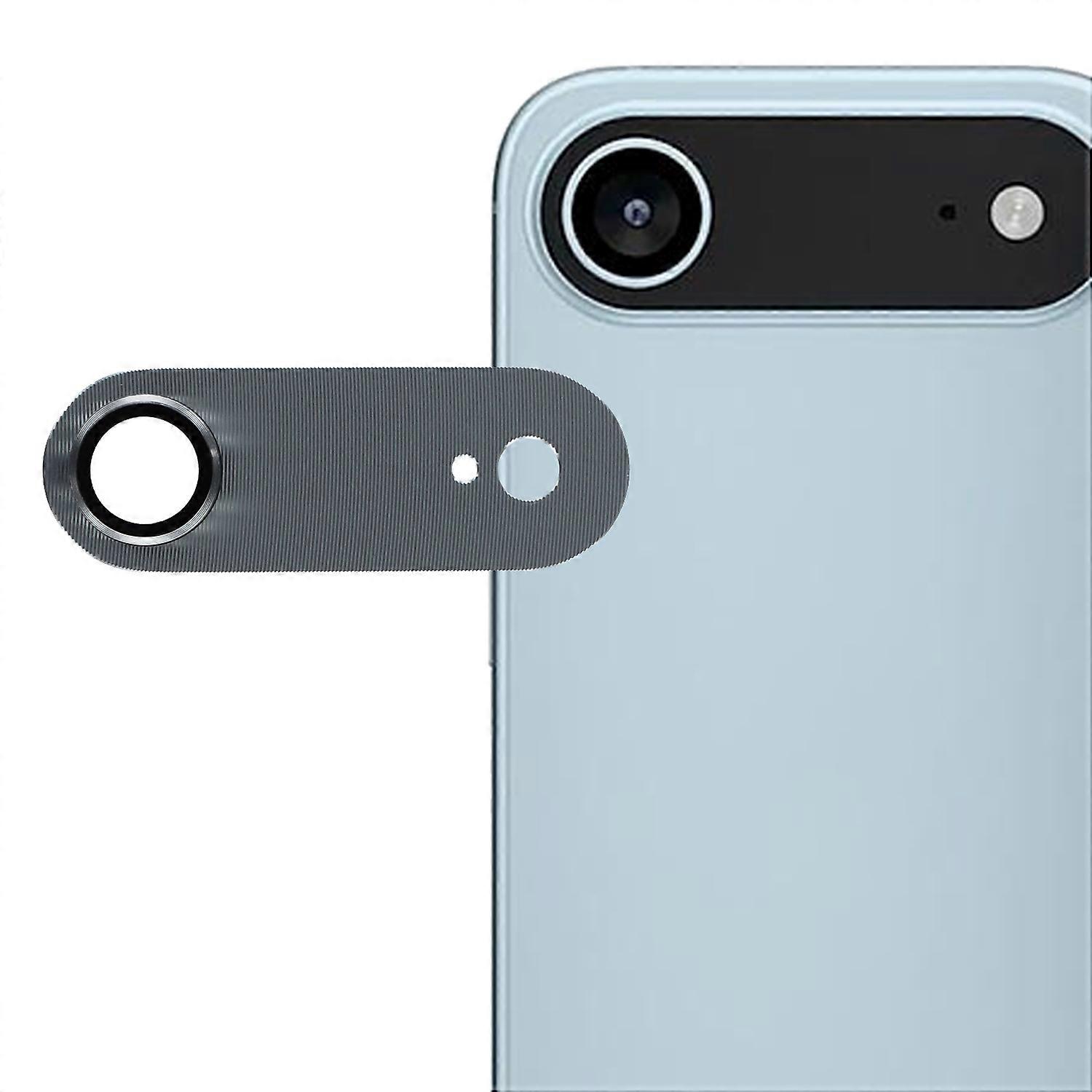 TKdaddy iPhone 17 Air カメラ レンズ プロテクター CD 静脈一体型メタル強化ガラス レンズ フィルム グレー