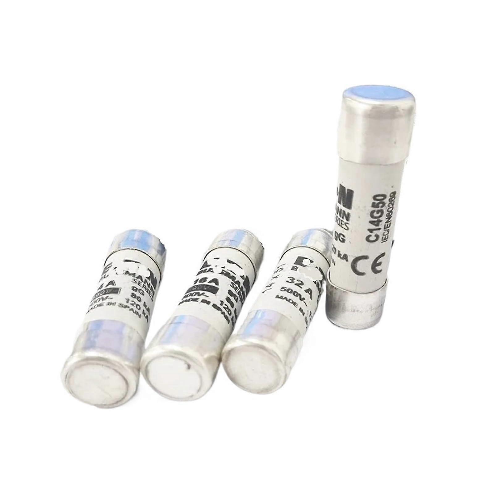 10PCS Fuse C14G1 C14G2 C14G4 C14G6 C14G8 C14G10 C14G12 C14G16 C14G20 C14G25 C14G32 C14G40 C14G50 1A50A 14 * 51mm (C14G32 32A)