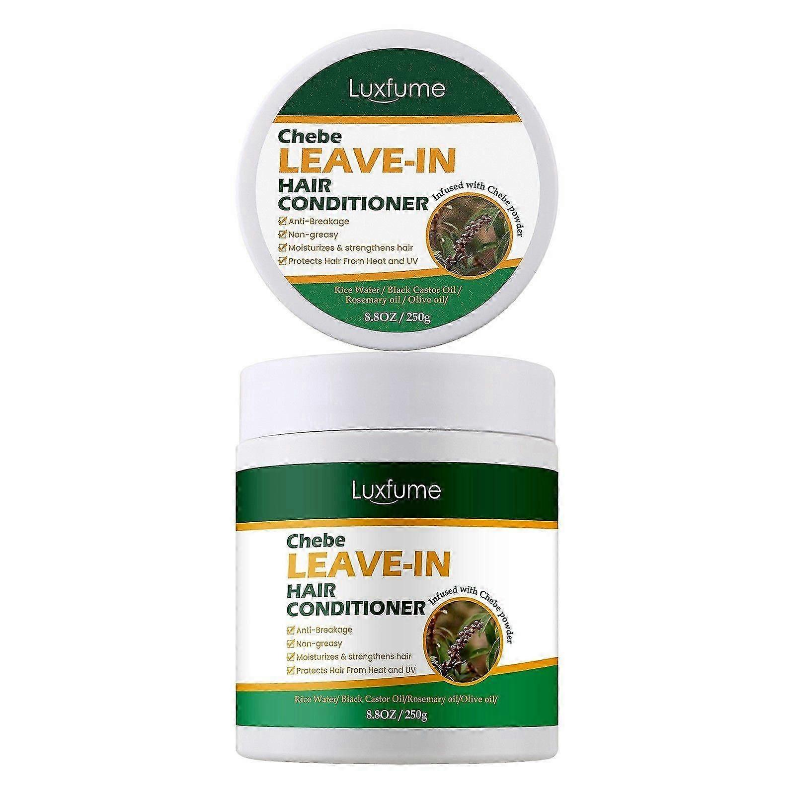 Chebe Leave-In Conditioner for Hair Growth and Shine - La formule à l’eau de riz hydrate, minimise la casse, répare les cheveux secs et abîmés, ajoute de la brillance pour M