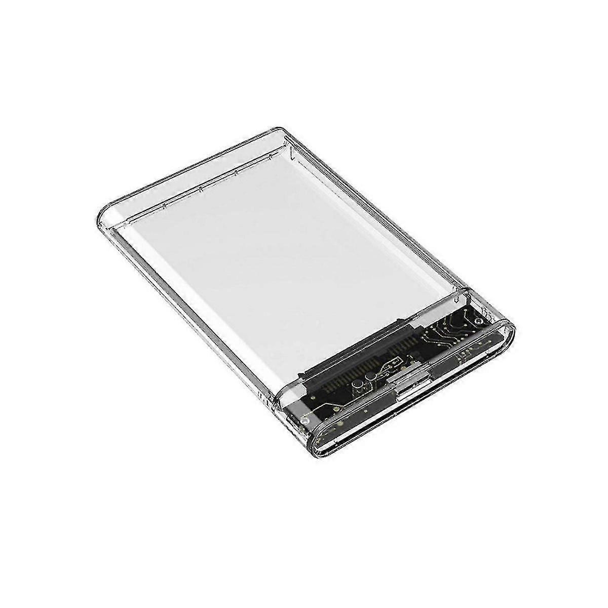 Transparent Gray Hdd Case For Hard Box 2.5 Inch Hdd Enclosure Sata To Usb 3.0 Type-c 3.1 External H