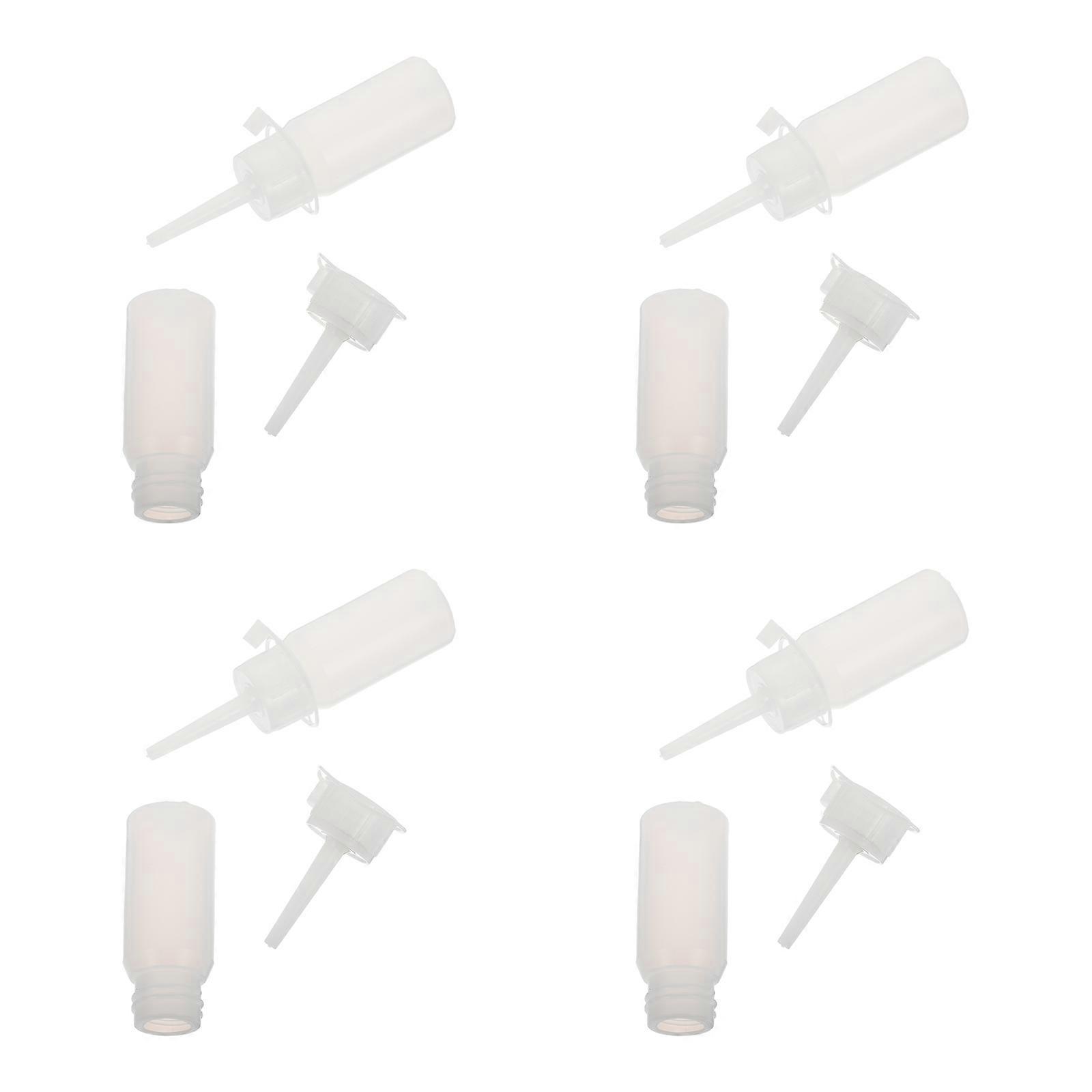 White Plastic Dropper Bottle with Precision Tip for Storage and Gluing Projects 30 Pieces