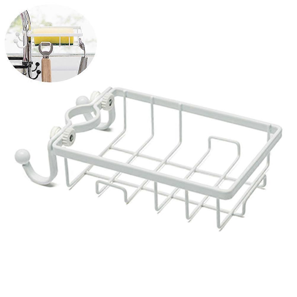 Multifunctional Sponge Holder Drain Rack For Kitchen Use 7.3 X 3.9 X 1.6In Rust-Proof 1Set