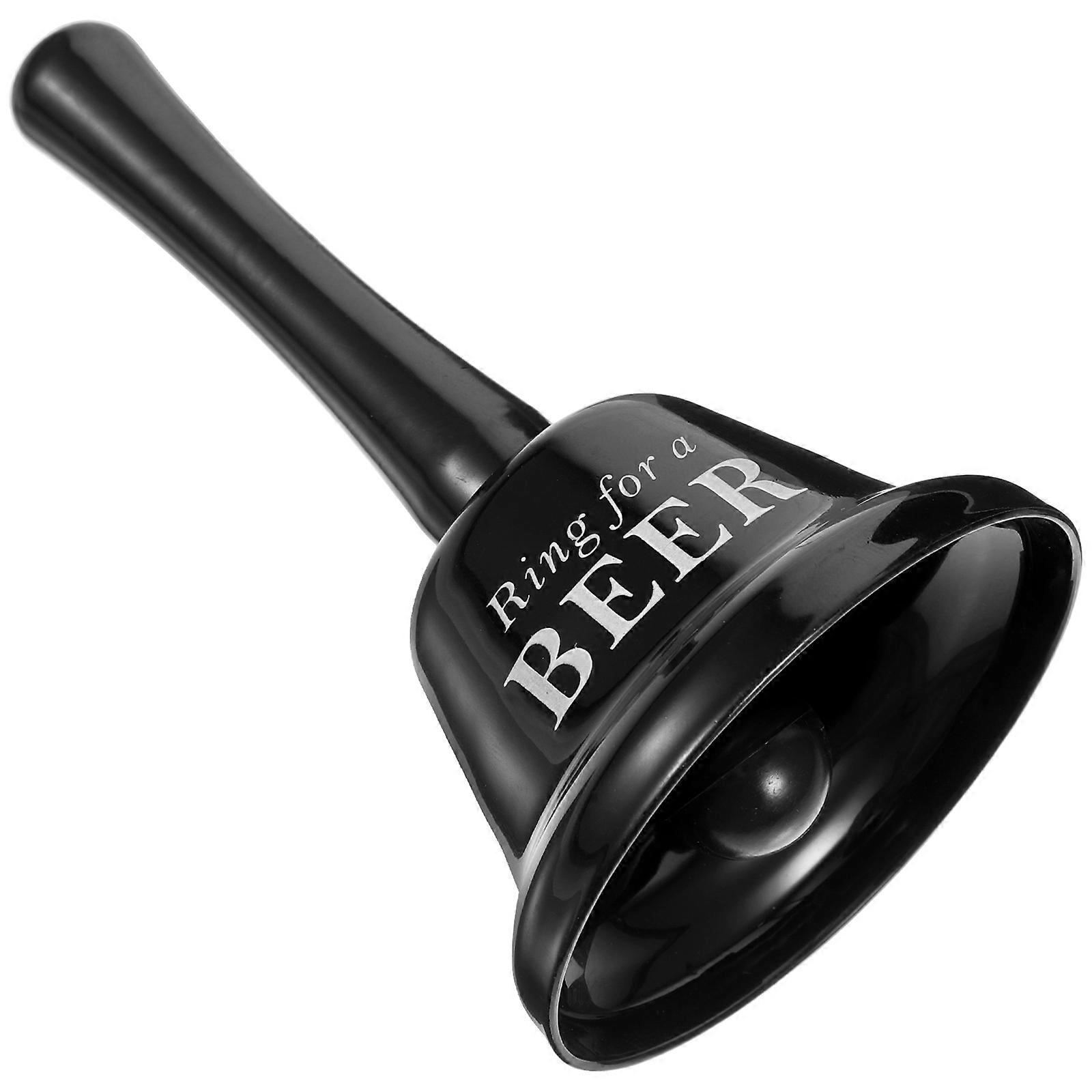 Black Metal Handheld Party Bell with Loud Ringing Sound for Fun Events and Parties