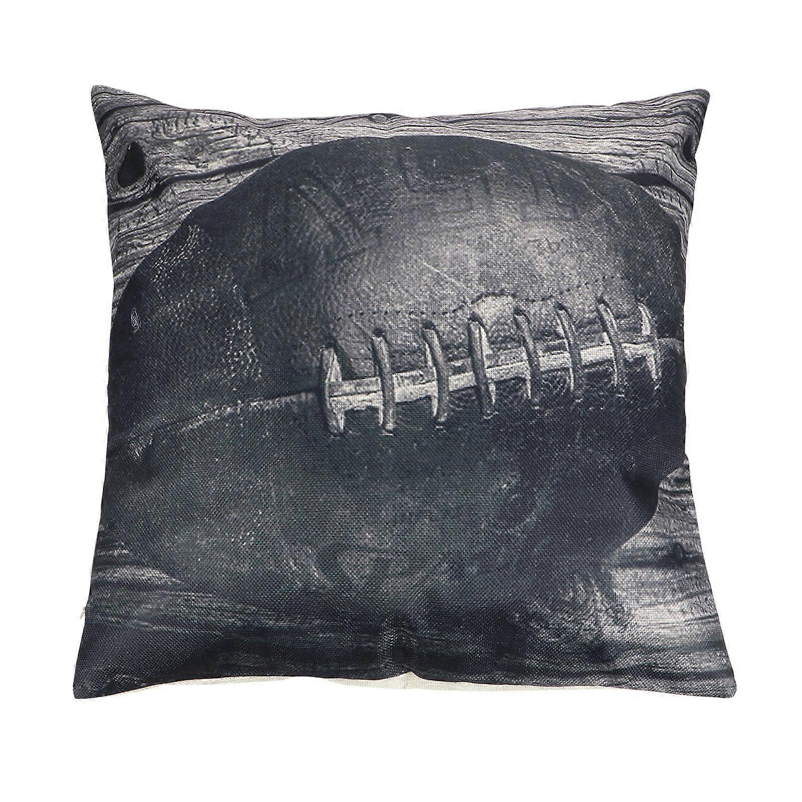 Cushion Covers Rugby Pattern 45x45cm Multi Decorative Cover Easy To Install 1Pc