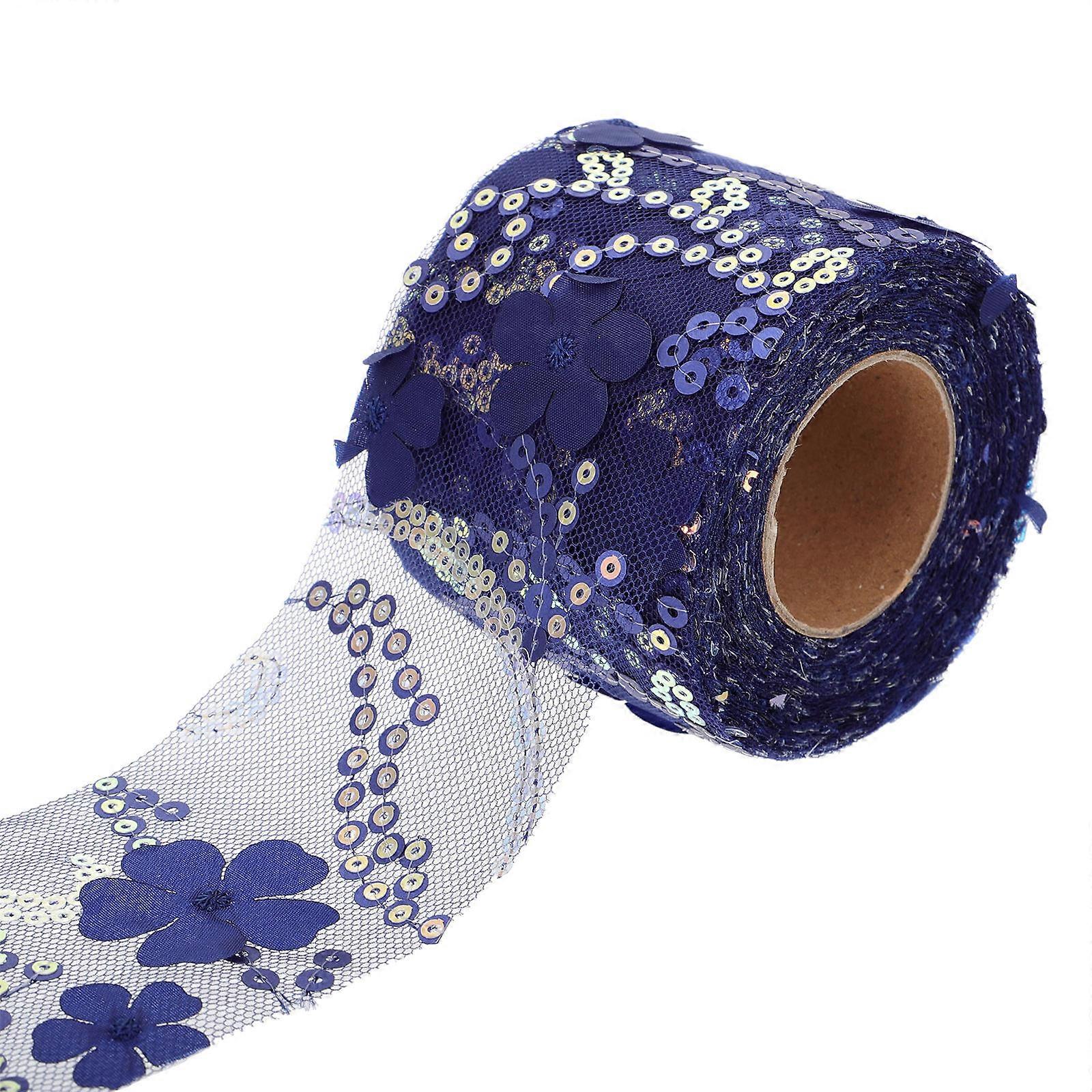 Flower Embroidery Ribbon Crafting Supplies Bowknot DIY Projects 6Cm*10 Yards 1Pcs