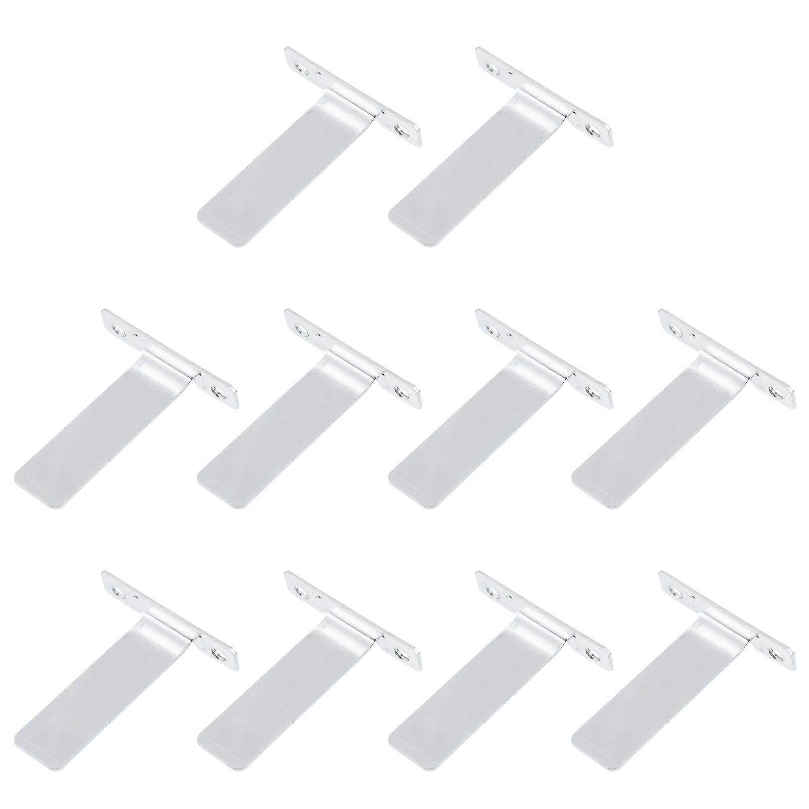 Picture Frame Bracket 10Pcs Silver Metal Holders General Users Rectangular Display Photos For Office Use
