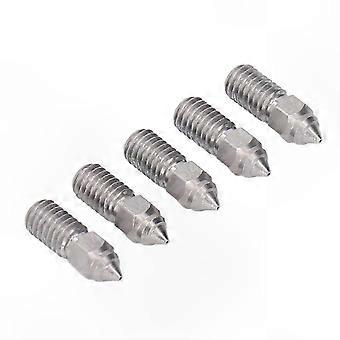 Stainless Steel 3D Printer Nozzles, 0.4mm High-Temperature Resistant Kit, 10pcs for Compatible Printers