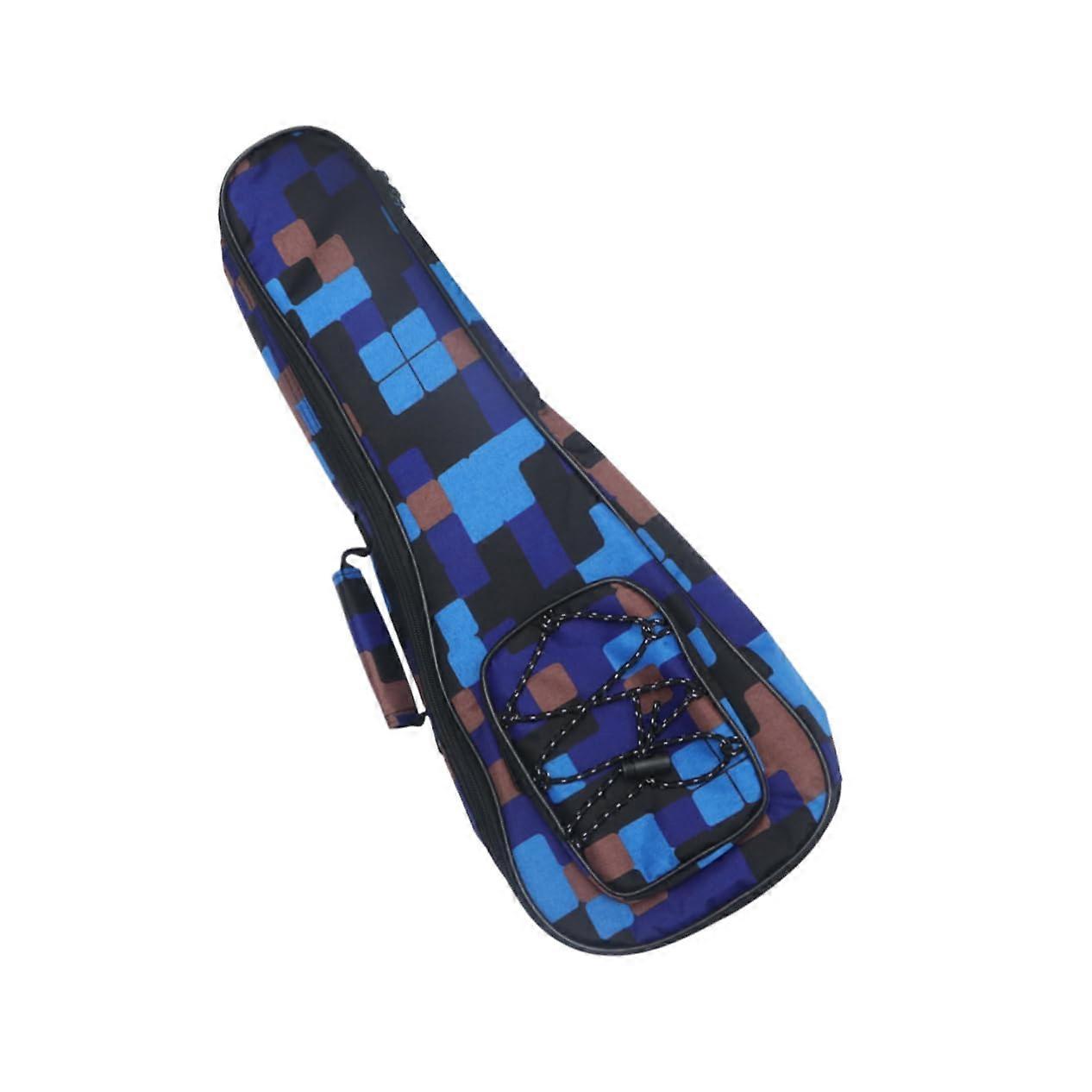 Ukulele Backpack Carry Bag with Cotton Padding, Adjustable Shoulder Strap, and Storage for 23-Inch Ukuleles