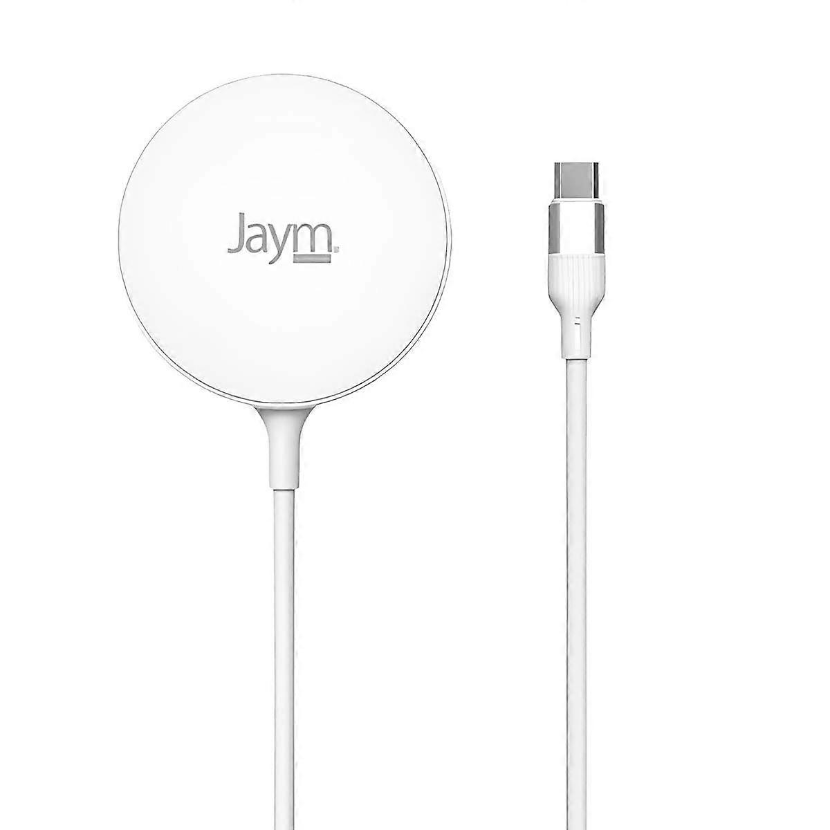 MagSafe 15W Magnetic Induction Charger With Surge Protector and Stand Function, White