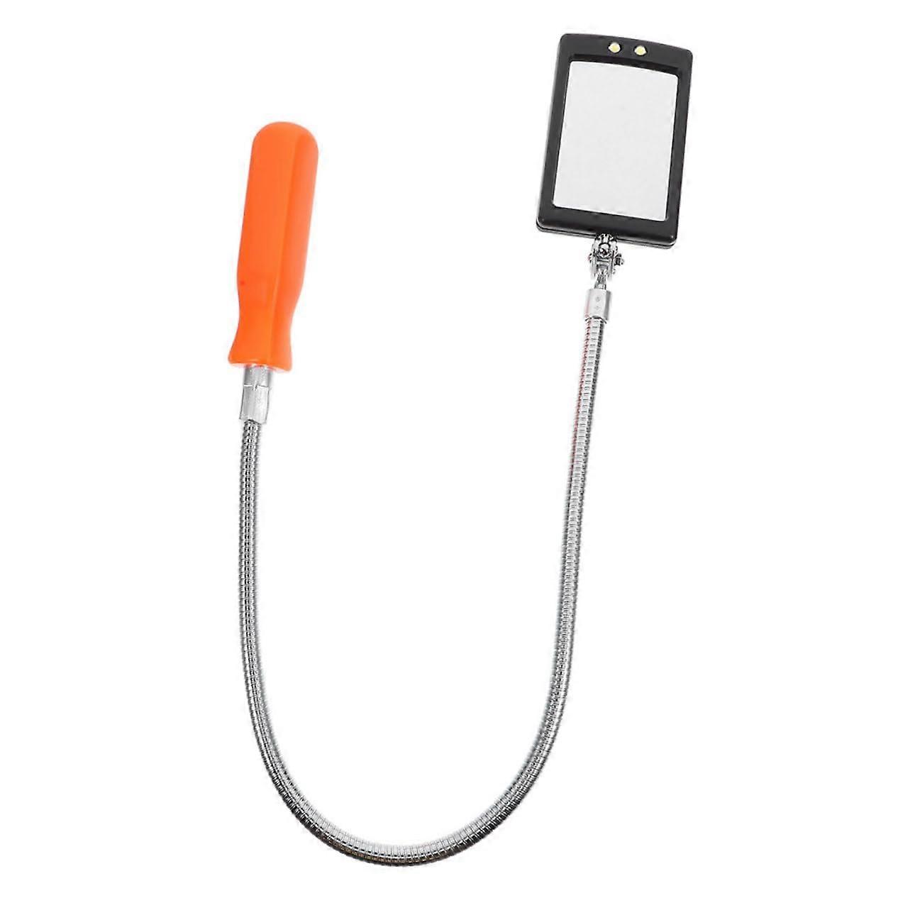 Inspection Mirror with Light, Telescopic Design for Vehicle Undercarriage Inspection, Durable Mechanic Tool