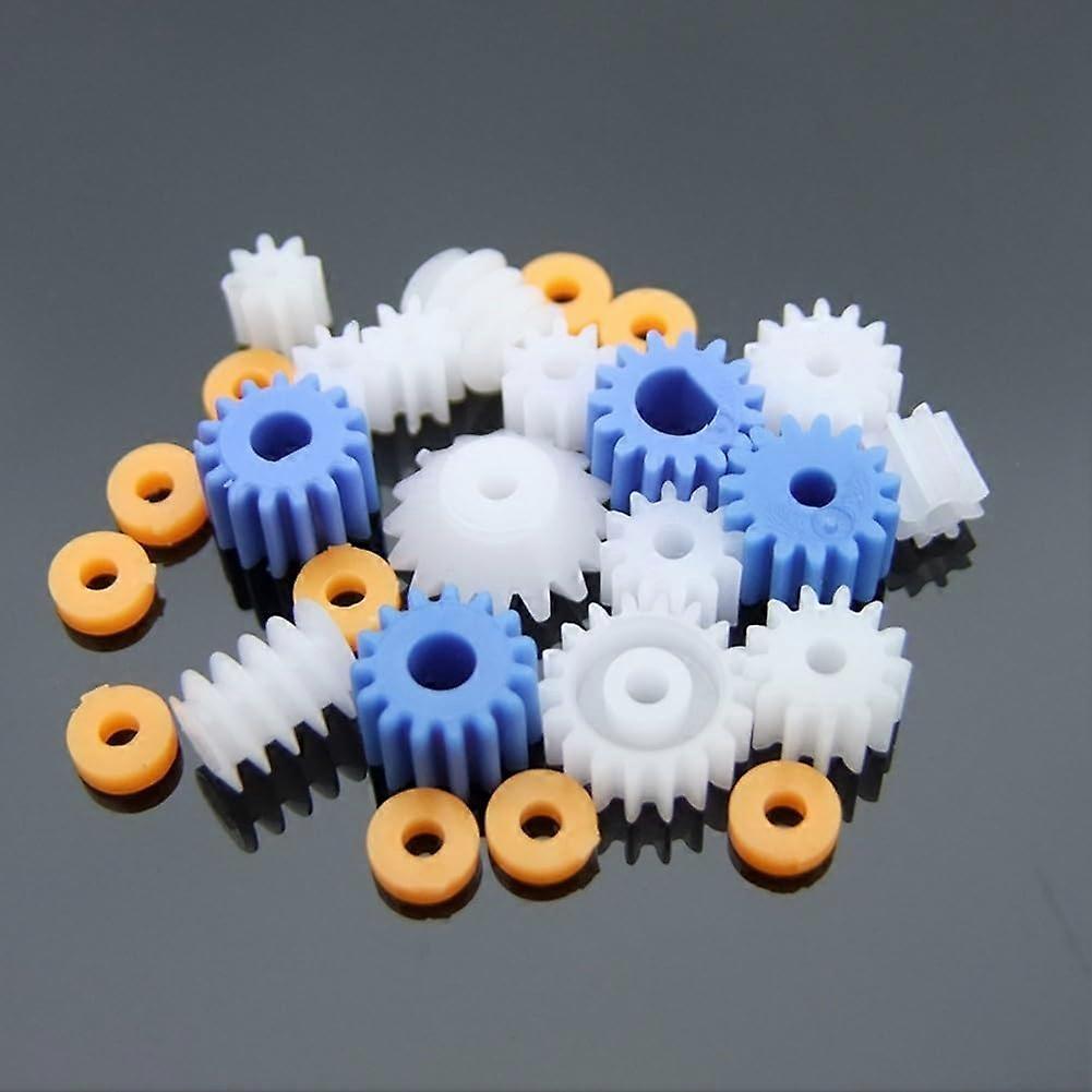 Plastic Spindle Gears 26-Piece Set For Motor Applications DIY Project Essential Hobby Motors Compatible