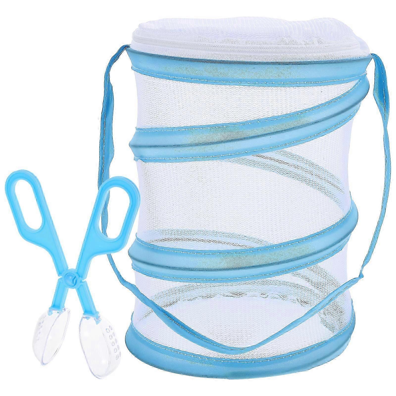 Collapsible Mesh Butterfly Habitat Cage With Zipper And Observation Window Complete Set For Caterpillar To Butterfly Growth